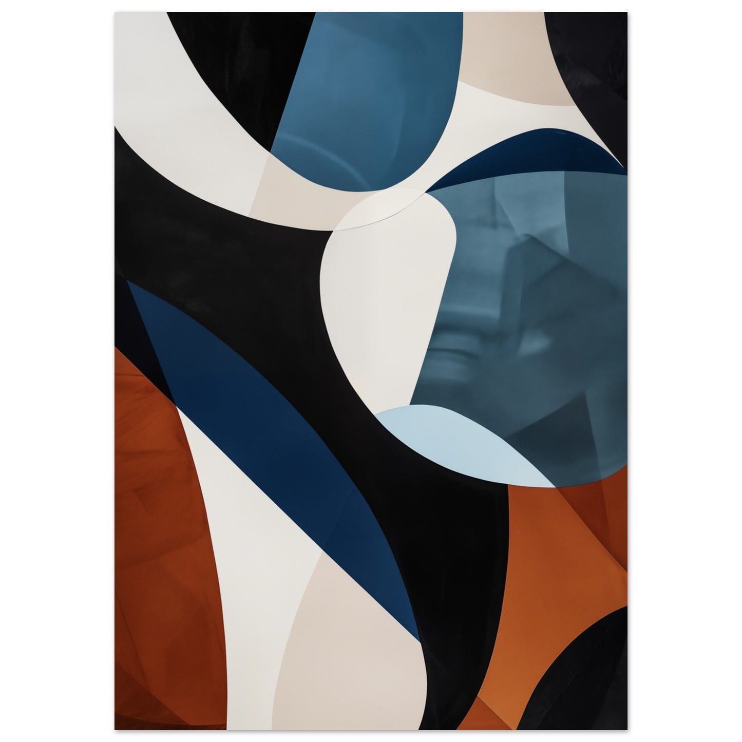 Vibrant Curves Poster 50x70 cm - Pixara
