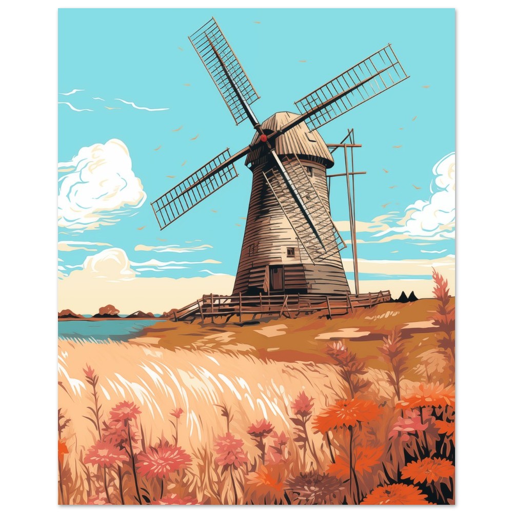 Amber-Mühle 20x25 cm - Pixara