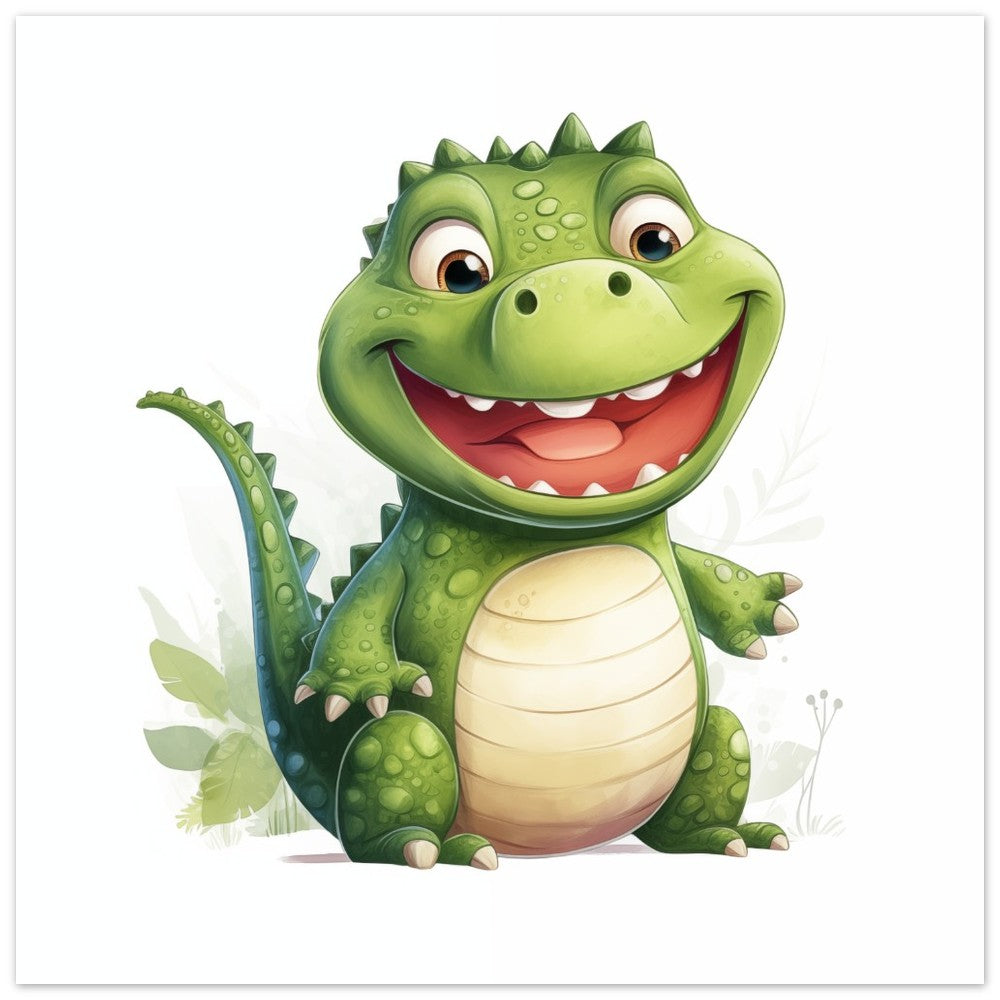 Krokodil "Kasper" Poster 50x50 cm - Pixara