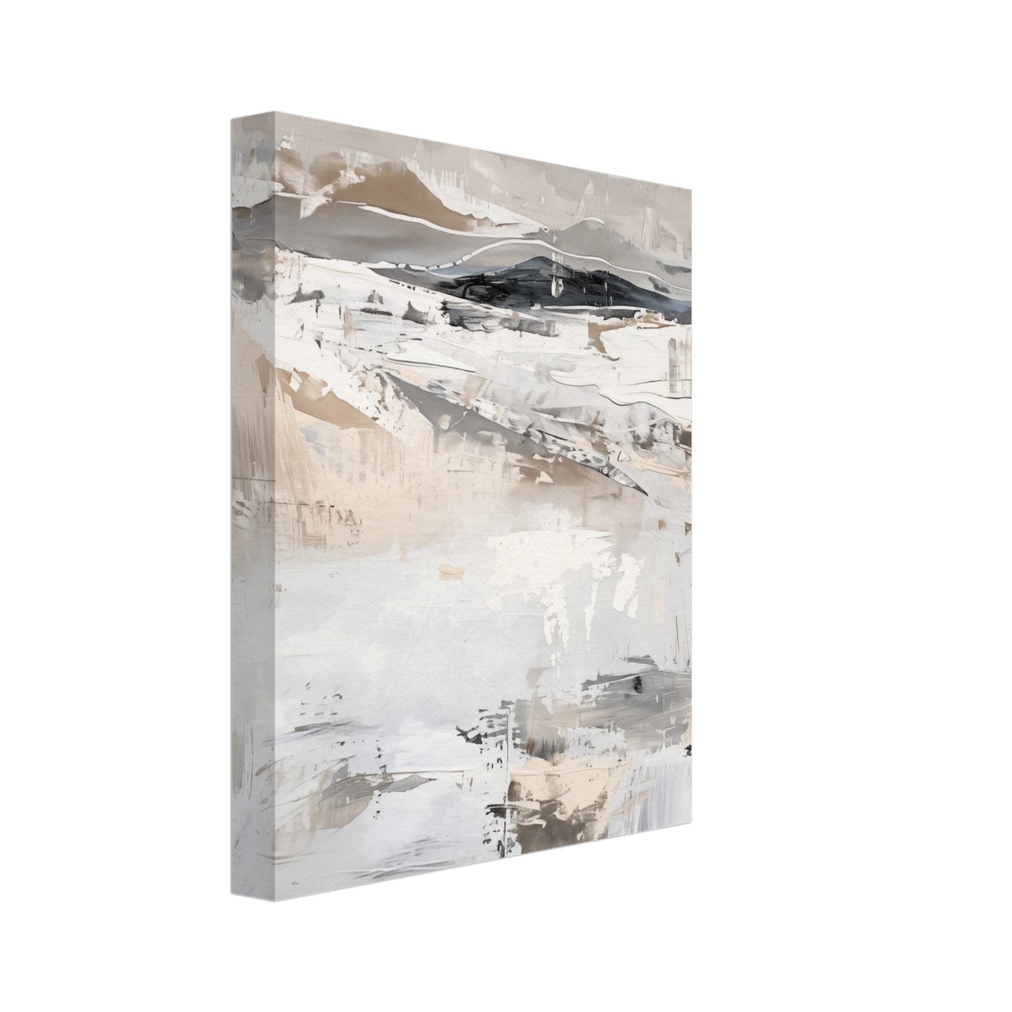 Winterhorizont Leinwand 20x25 cm - Pixara
