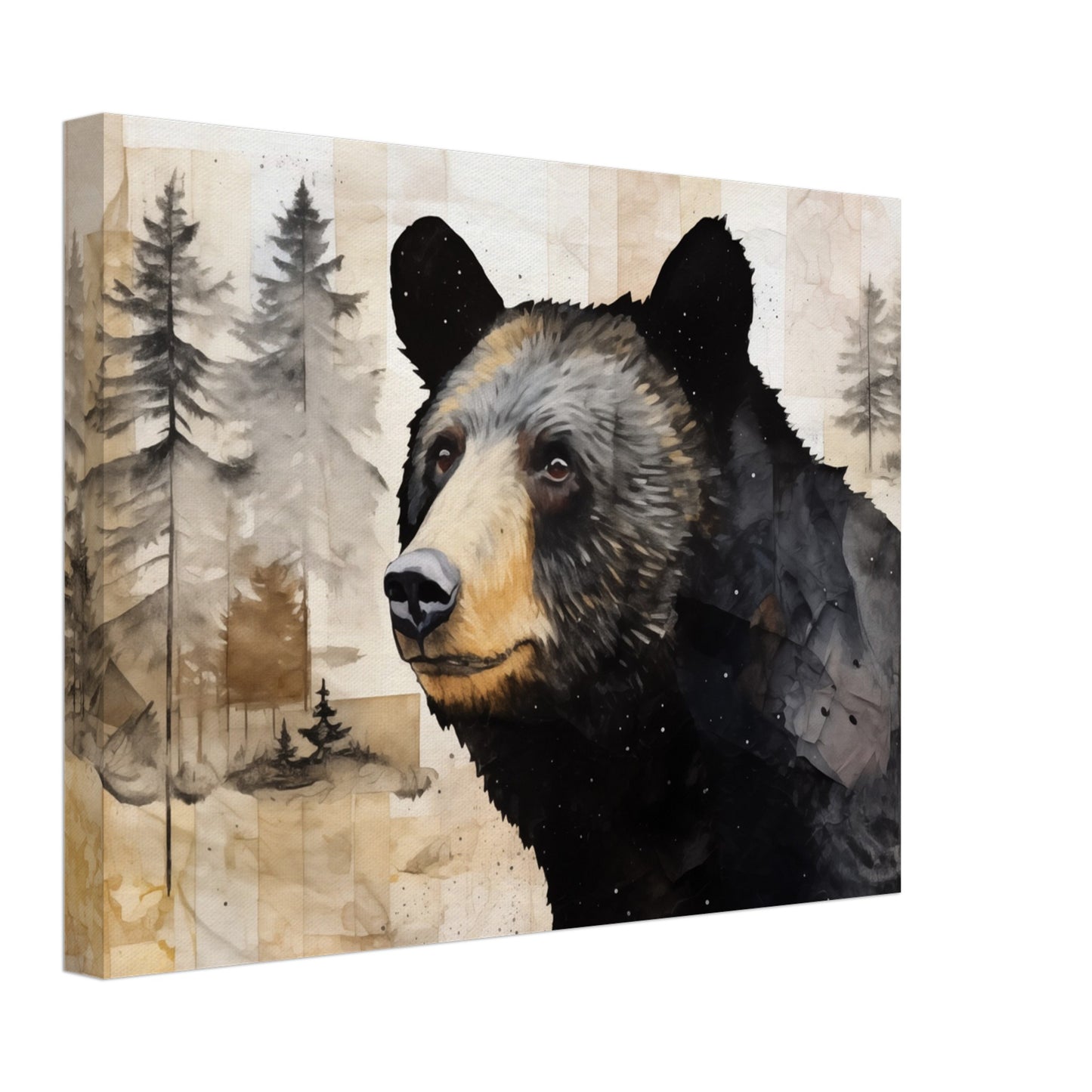 Wächter des Waldes Leinwand 30x40 cm - Pixara