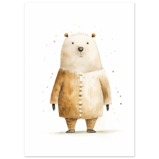Bär "Bruno" Poster 50x70 cm - Pixara