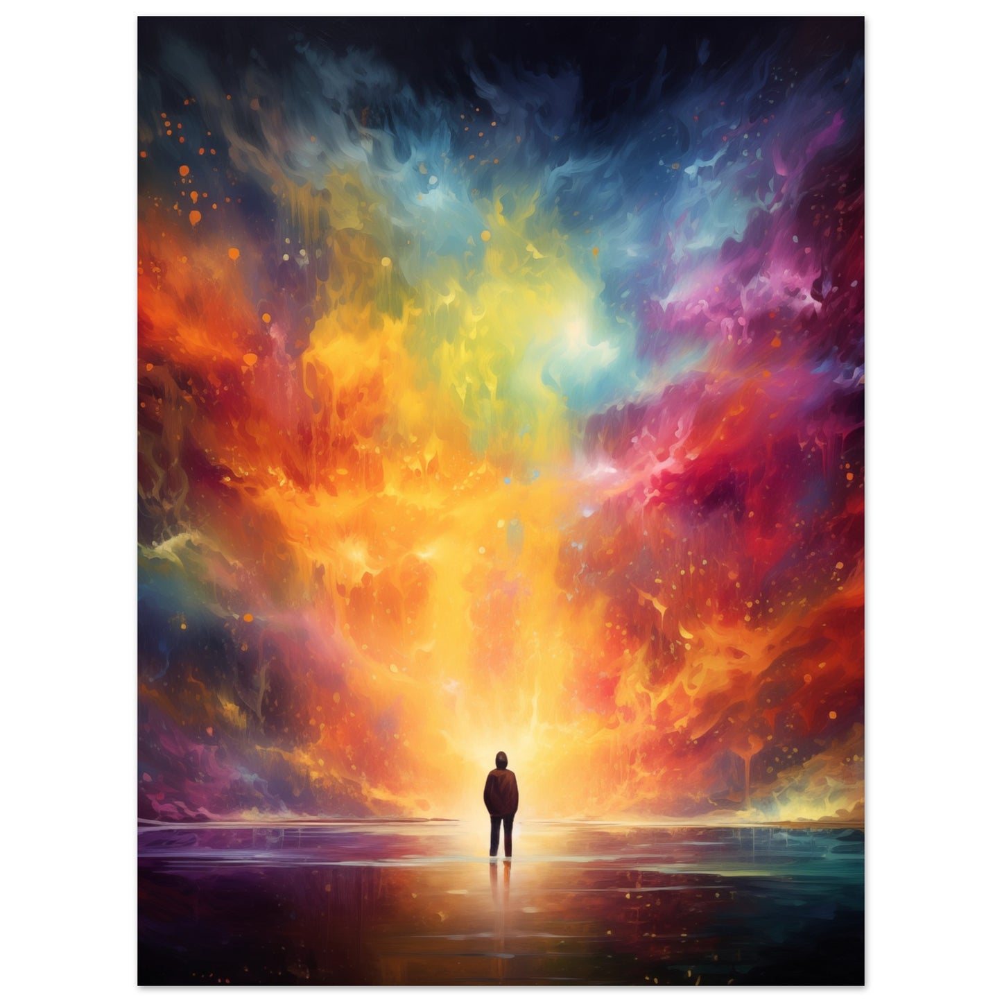 Farbexplosion Poster 30x40 cm - Pixara
