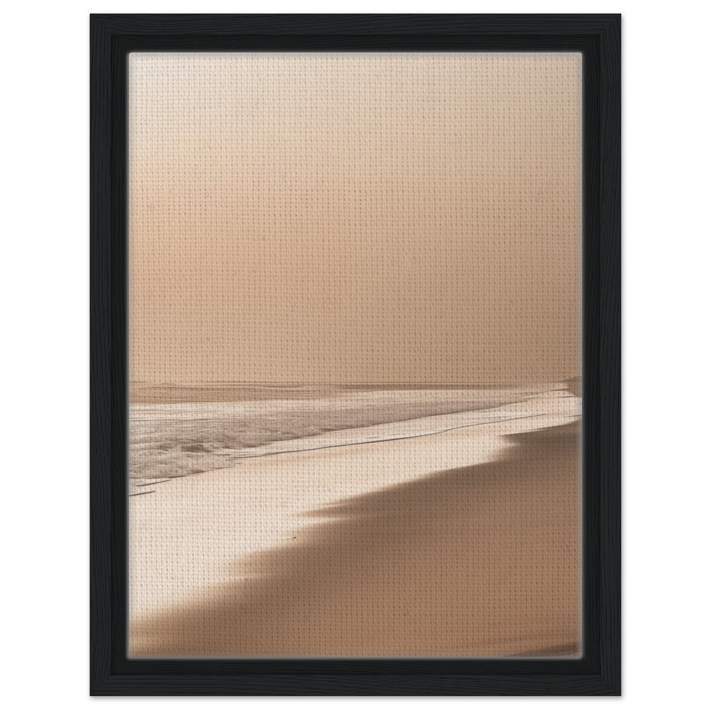 Tranquil Waves | Gerahmte Leinwand Schwarzer Rahmen 30x40 cm - Pixara