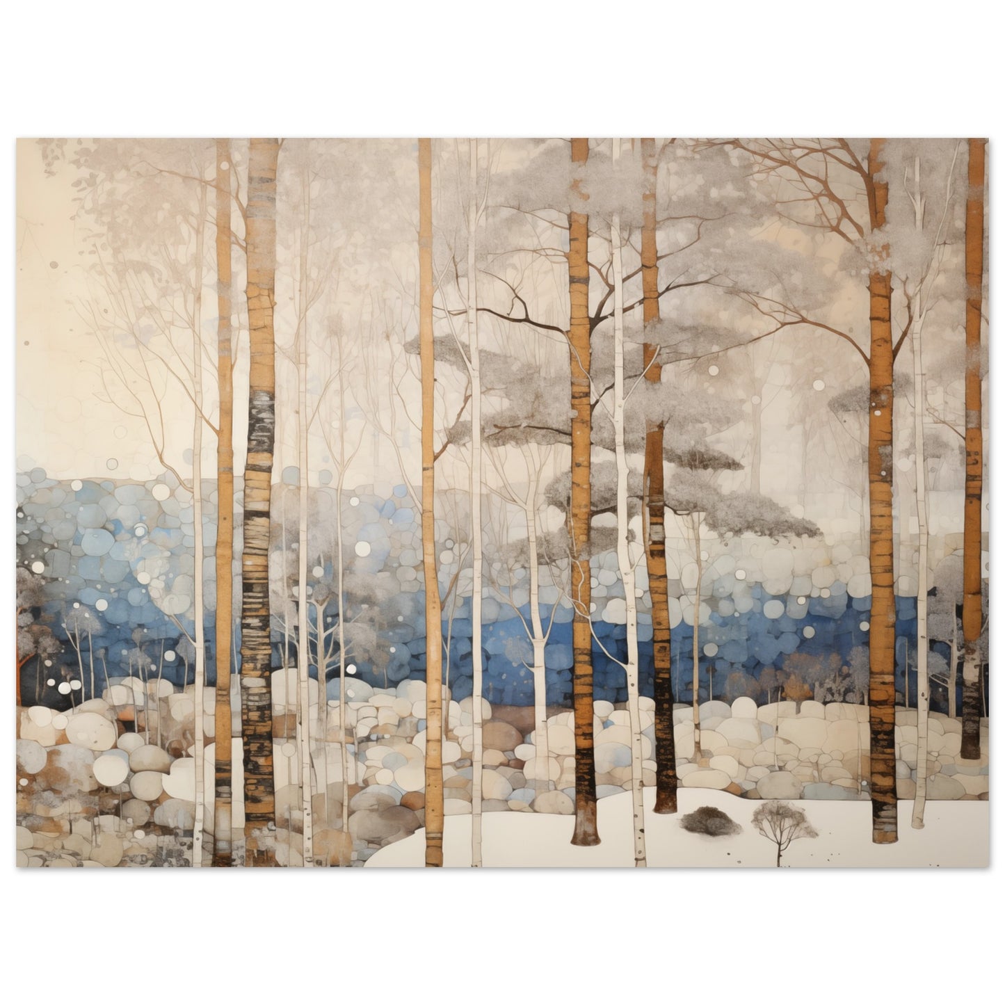 Wintermorgen Poster 30x40 cm - Pixara