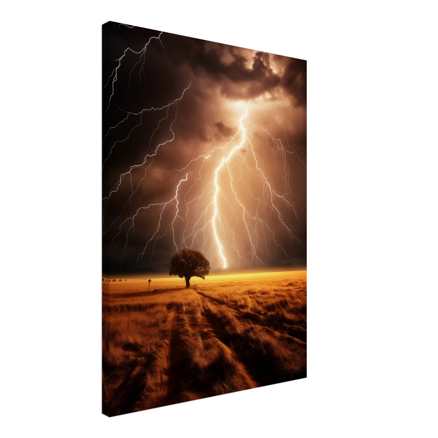 Gewitterleuchten Leinwand 50x70 cm - Pixara