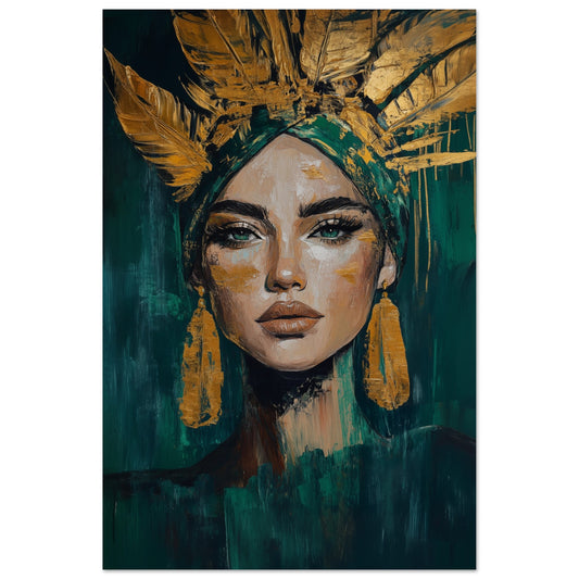 Goldene Stärke Poster 60x90 cm - Pixara