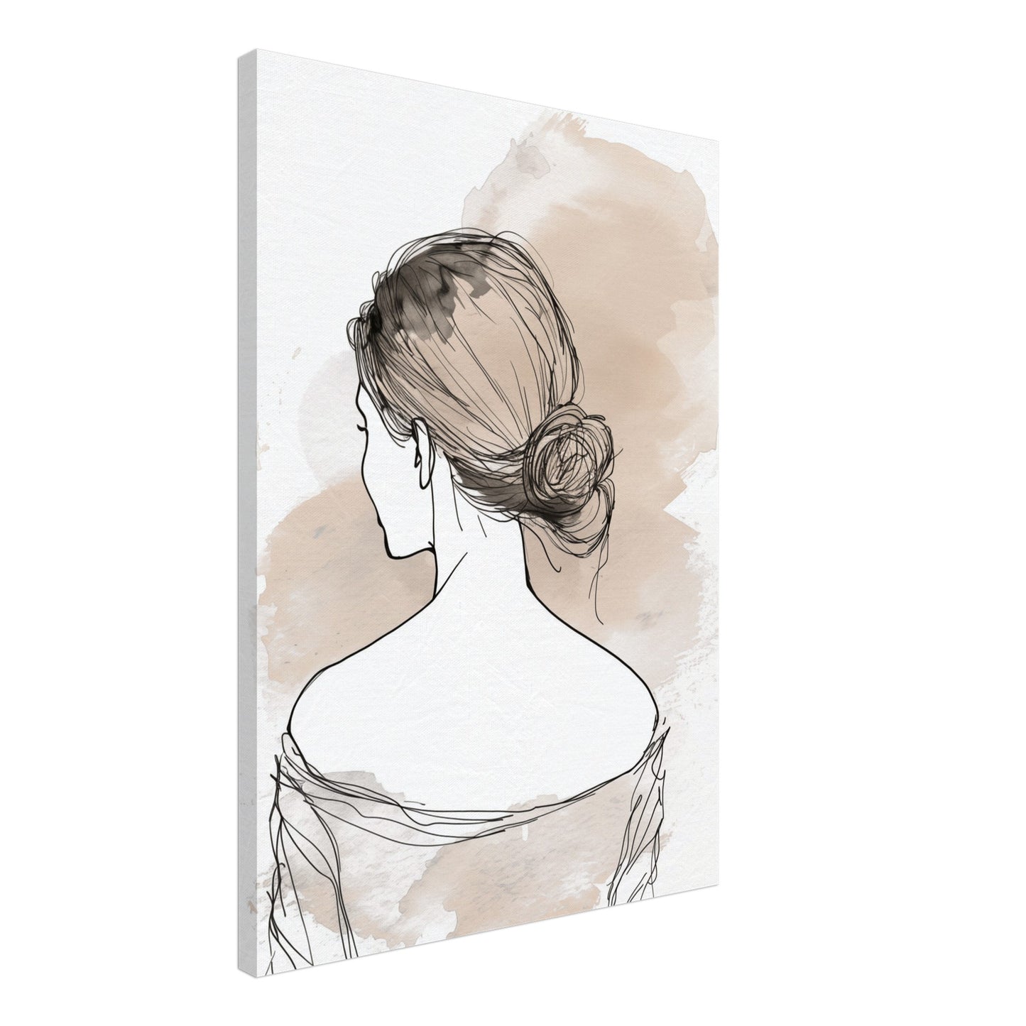Elegantes Profil Leinwand 50x70 cm - Pixara