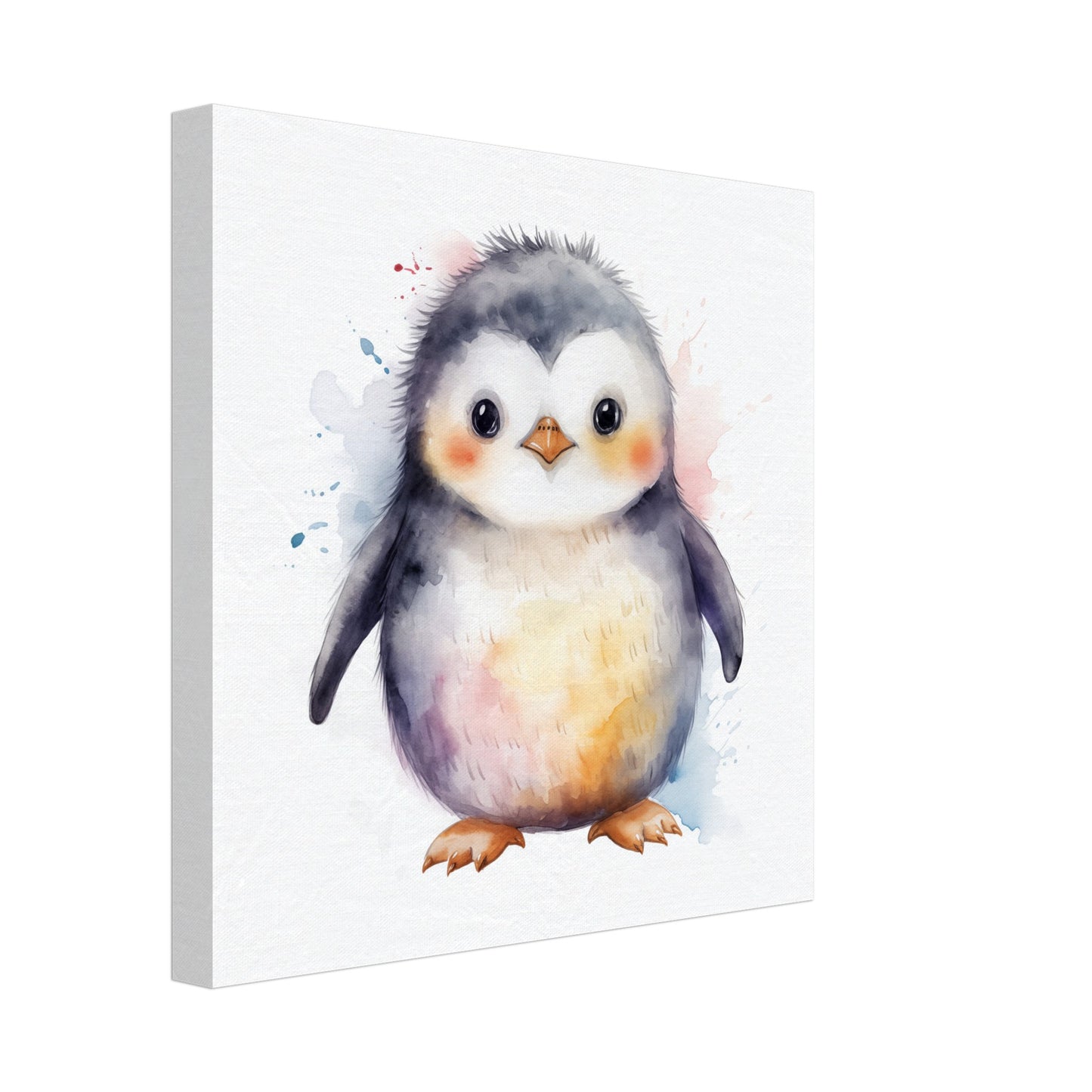 Pinguin "Pippa" Leinwand 30x30 cm - Pixara