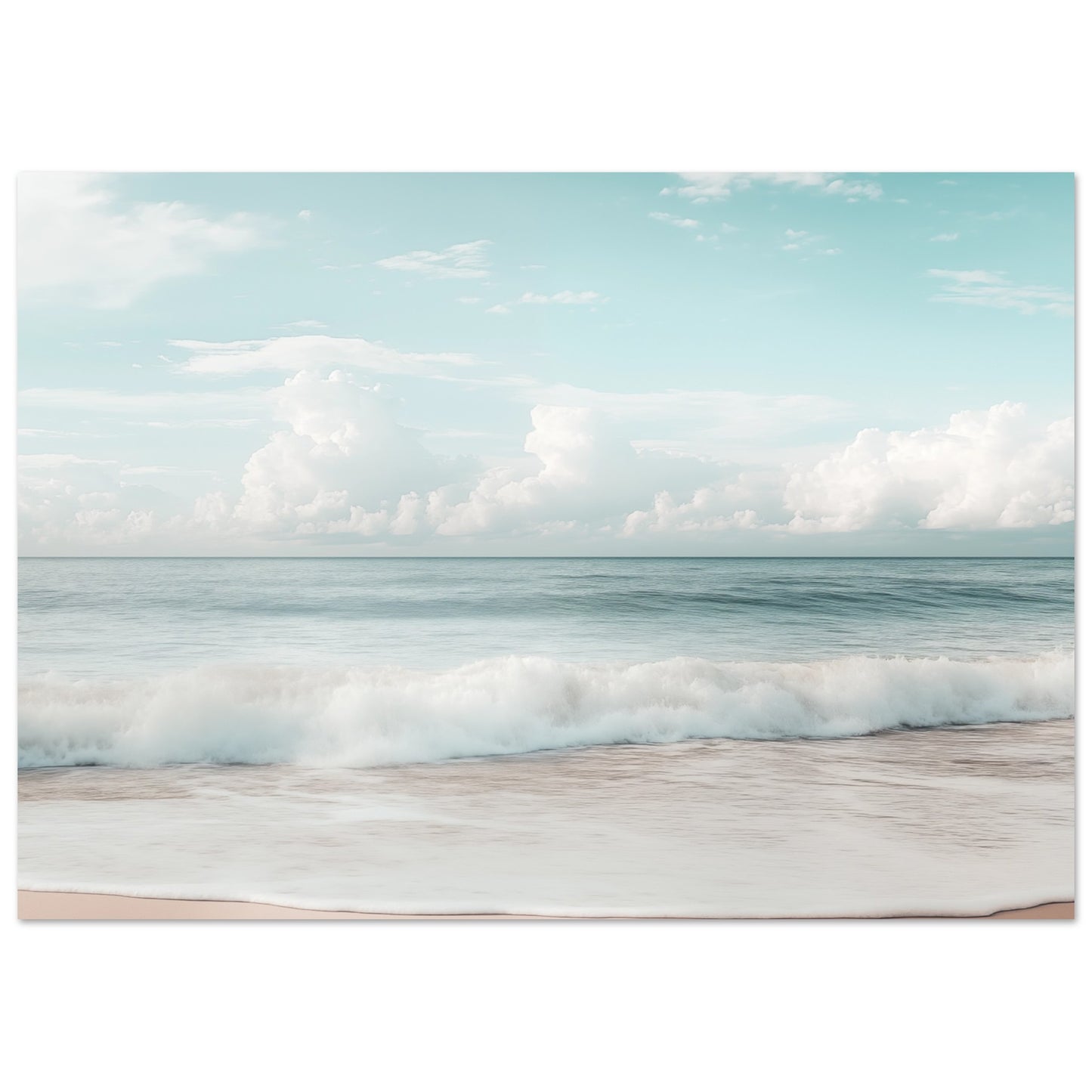 Sanfte Wellen am Strand A4 21x29.7 cm - Pixara