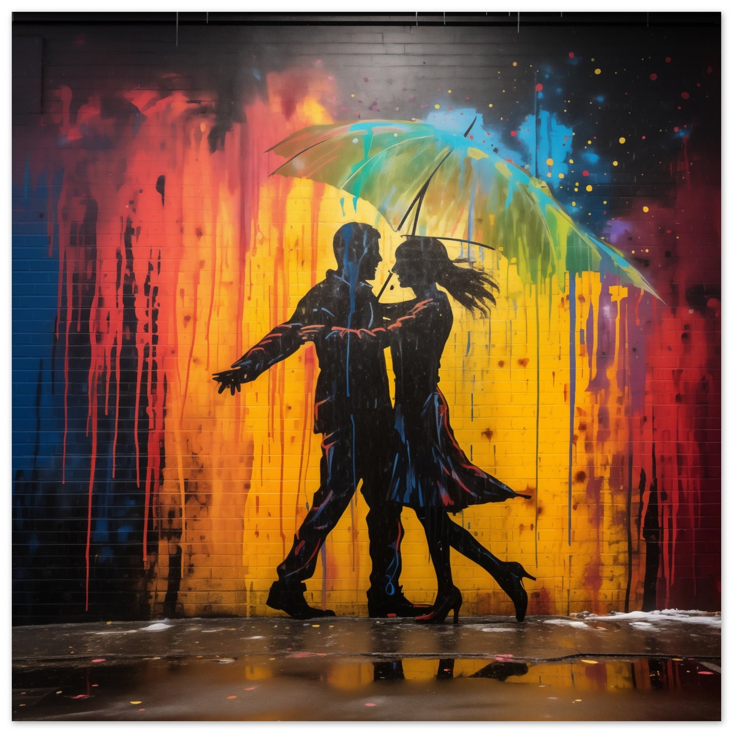 Rhytmus der Farben Poster 50x50 cm - Pixara