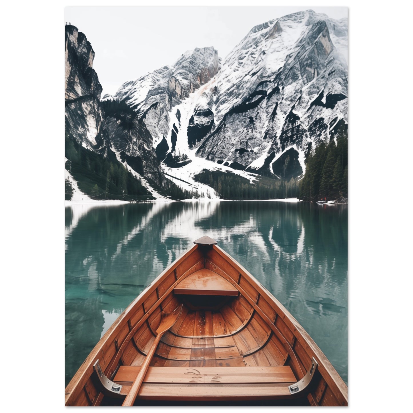 Stille am Pragser Wildsee A4 21x29.7 cm - Pixara