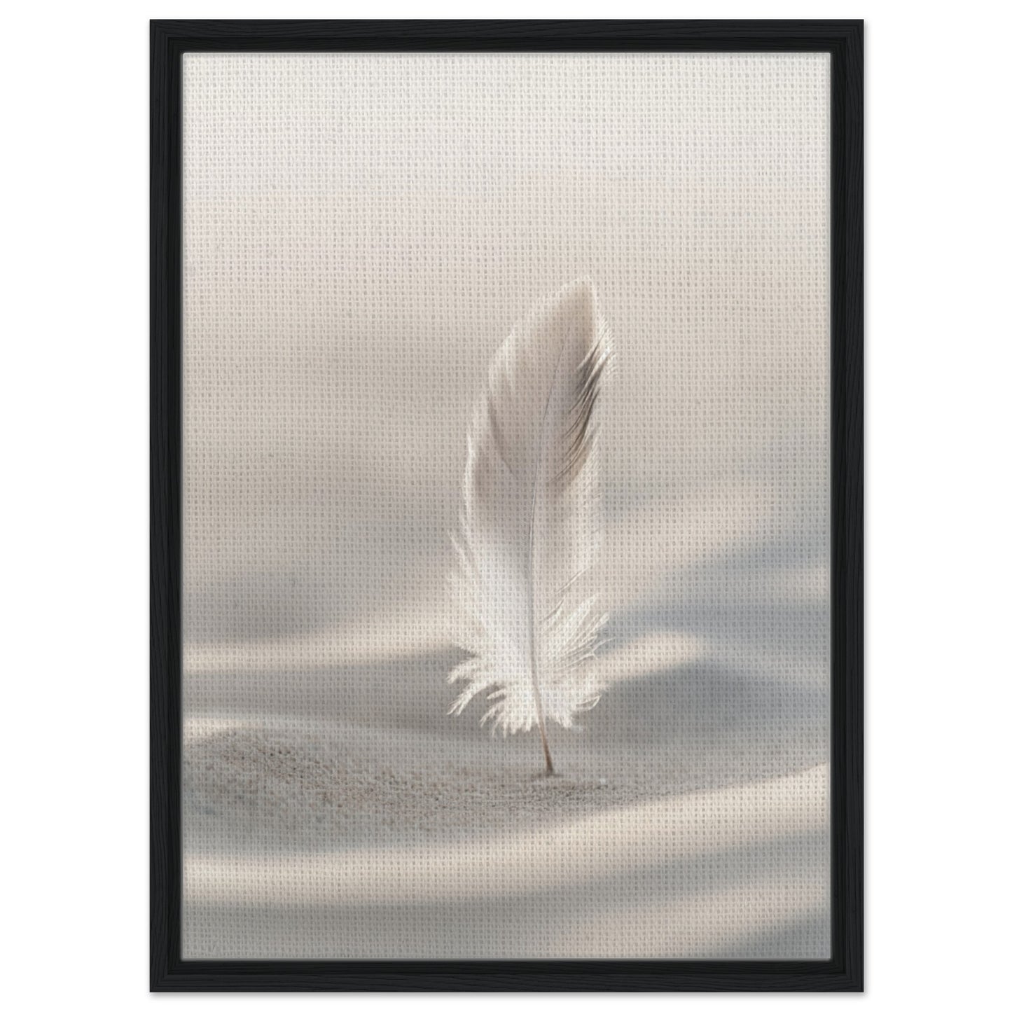 Sanfte Pause | Gerahmte Leinwand Schwarzer Rahmen 50x70 cm - Pixara