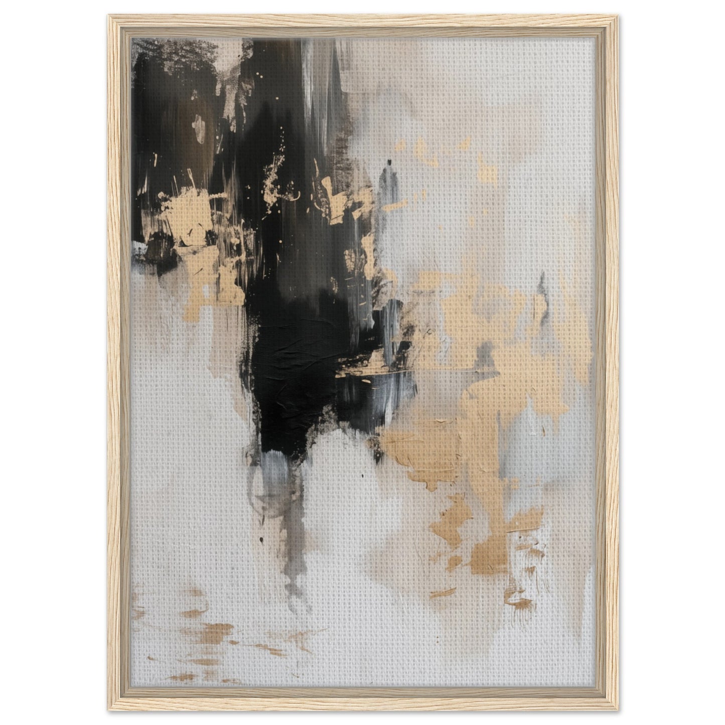 Modern Luxe Abstract | Gerahmte Leinwand Holzrahmen 50x70 cm - Pixara