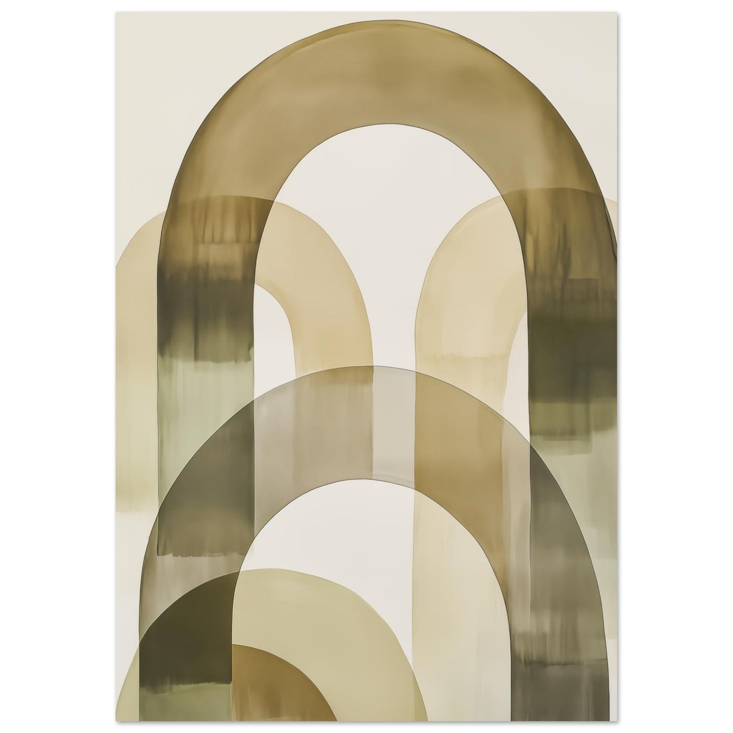 Sanfte Bögen – Minimalistische abstrakte Architektur 21x29.7 cm - Pixara