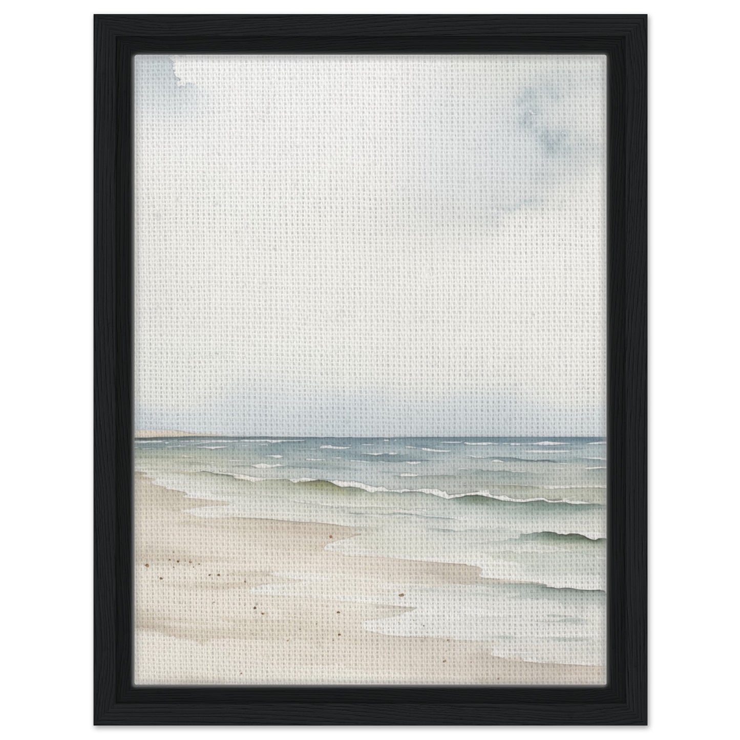 Meeresblick | Gerahmte Leinwand Schwarzer Rahmen 30x40 cm - Pixara