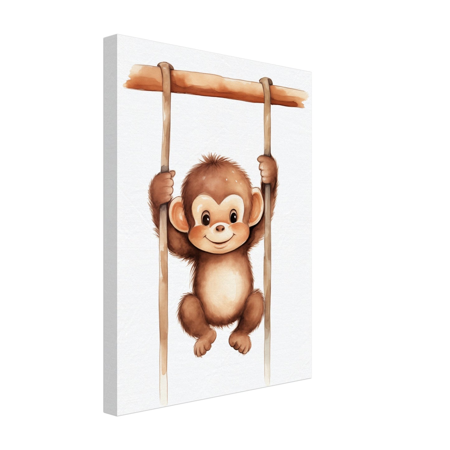 "Chip", der freche Affe Leinwand 30x40 cm - Pixara