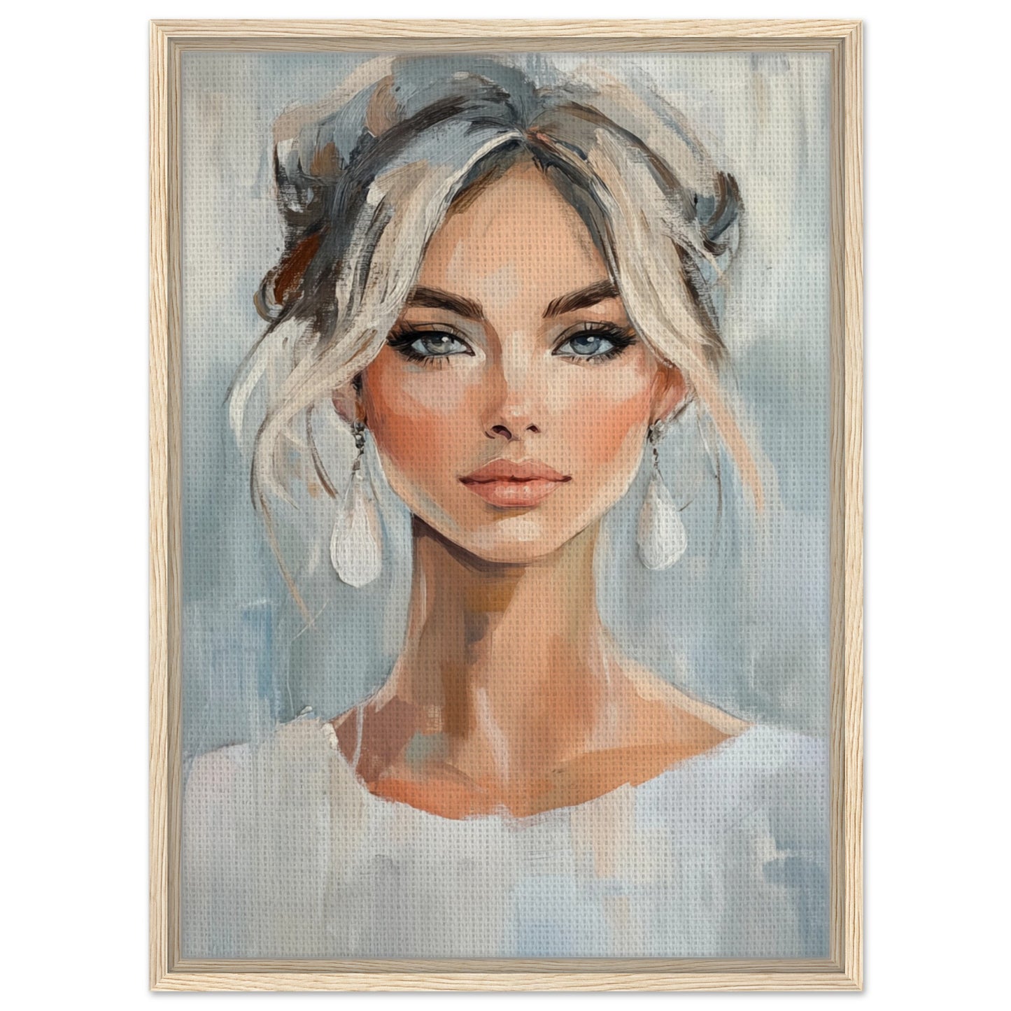Sanfte Schönheit | Gerahmte Leinwand Holzrahmen 50x70 cm - Pixara