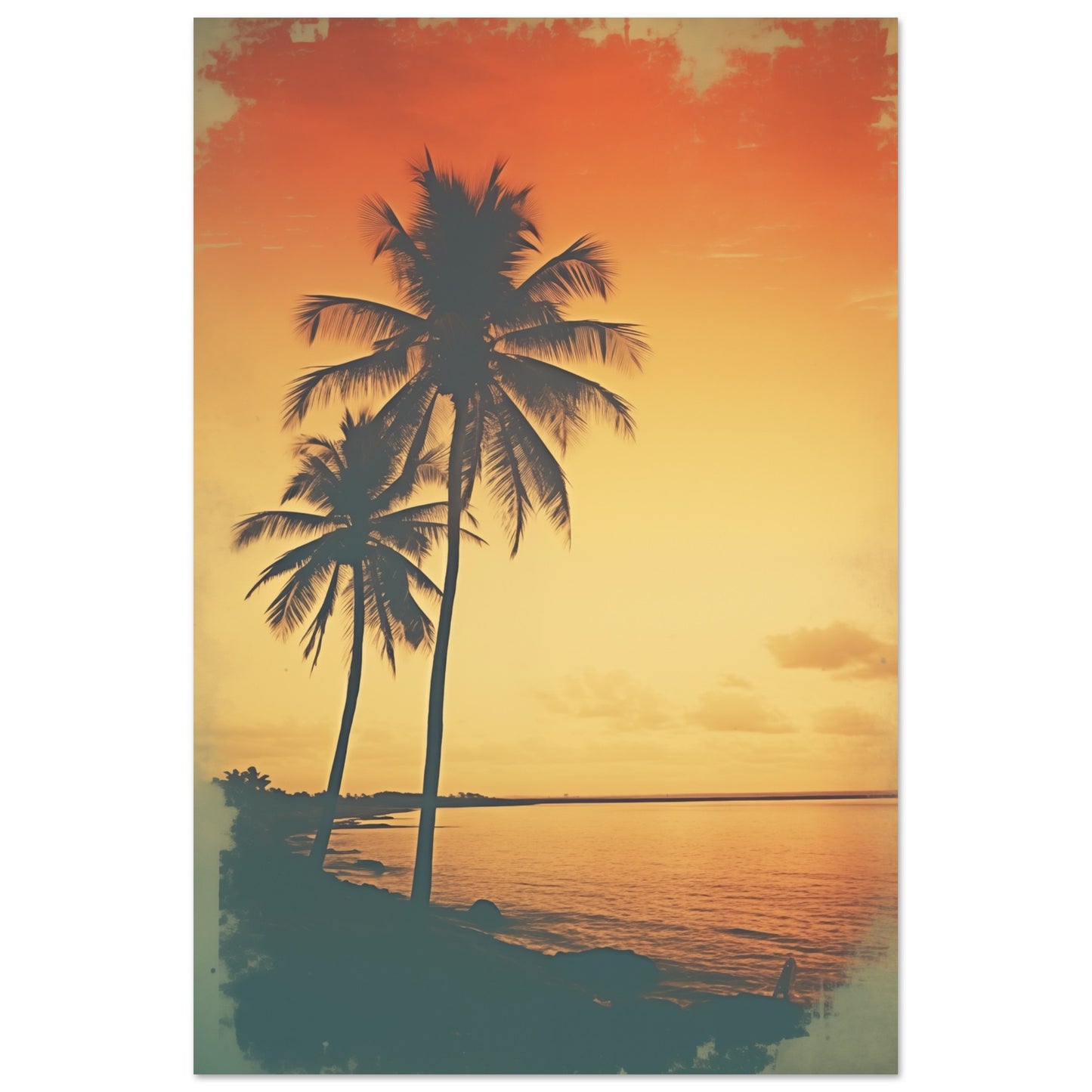 Abendruhe in Tangerine Poster 60x90 cm - Pixara