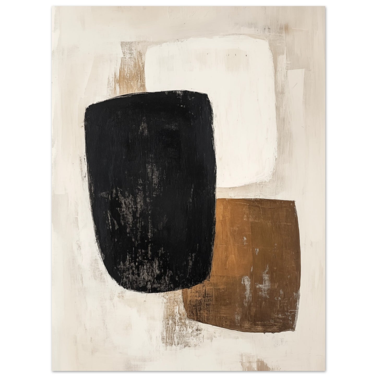 Minimalistische Eleganz – Abstrakte Formen Poster 30x40 cm - Pixara