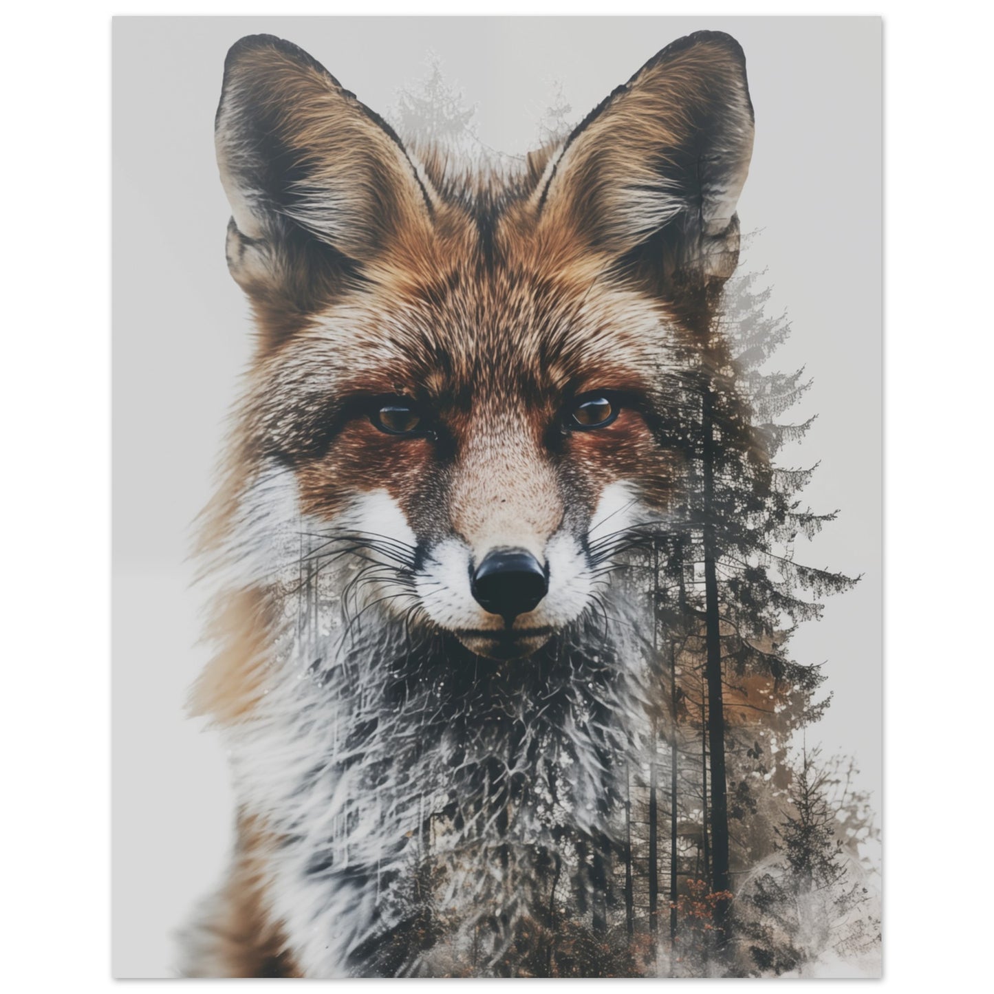 Fuchs und Wald 20x25 cm - Pixara