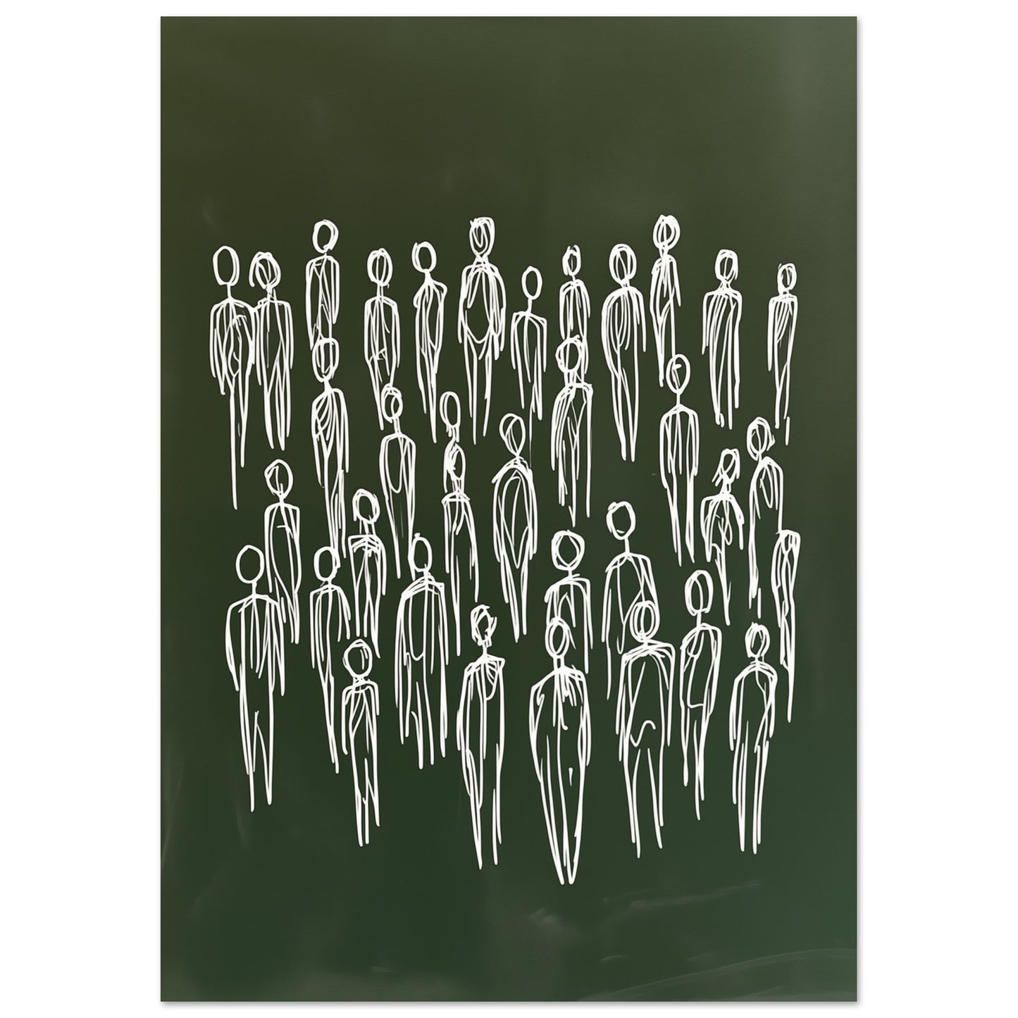Die Menschenmenge Poster 21x29.7 cm - Pixara