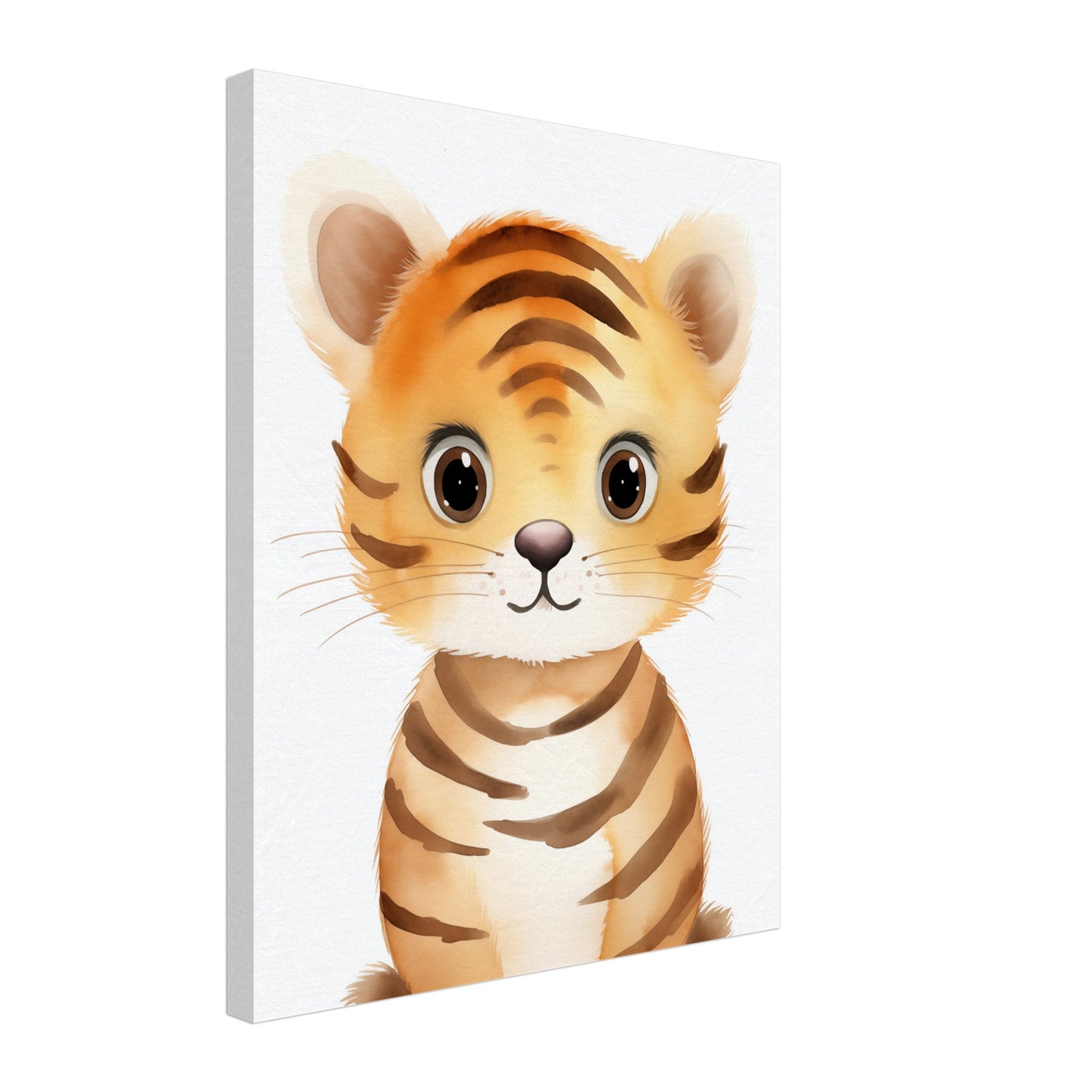 "Tiko", der kleine Tiger Leinwand 40x50 cm - Pixara