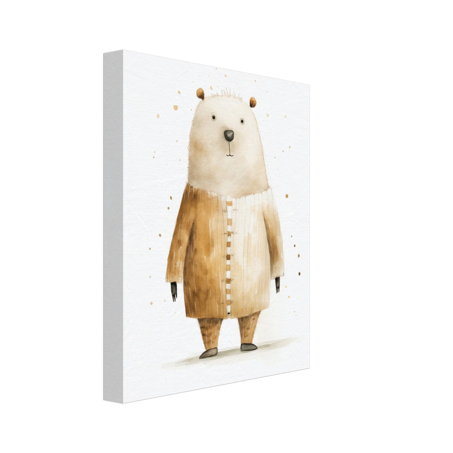 Bär "Bruno" Leinwand 20x25 cm - Pixara