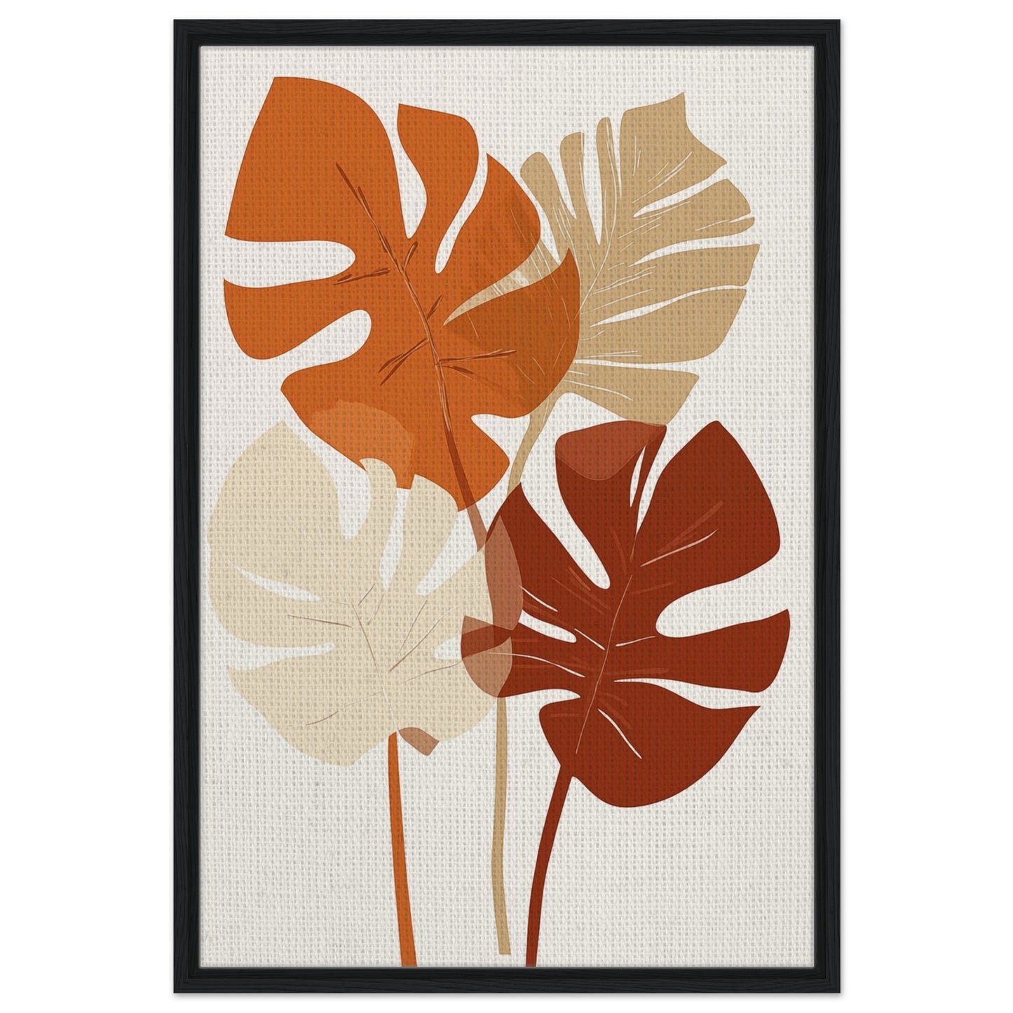 Autumn Harmony | Gerahmte Leinwand Schwarzer Rahmen 60x90 cm - Pixara
