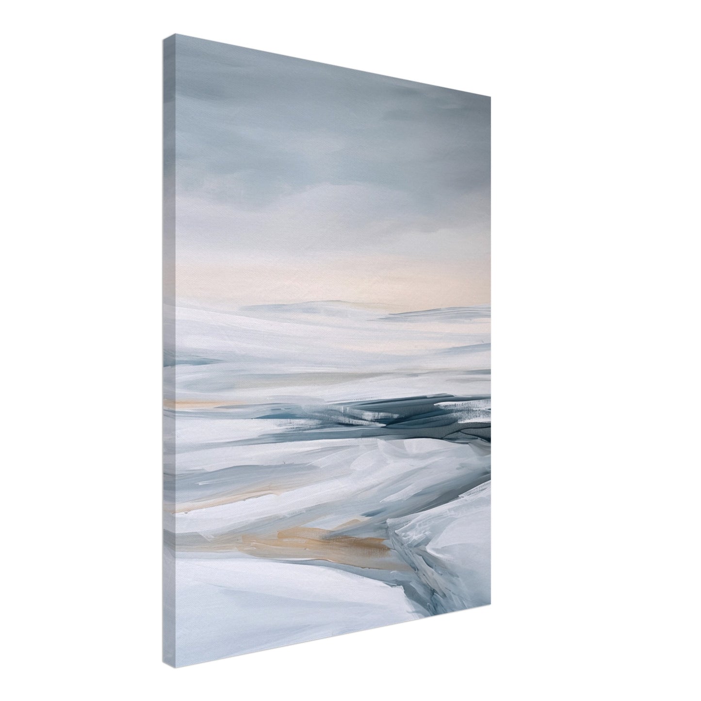 Verschneite Tiefen Leinwand 50x70 cm - Pixara