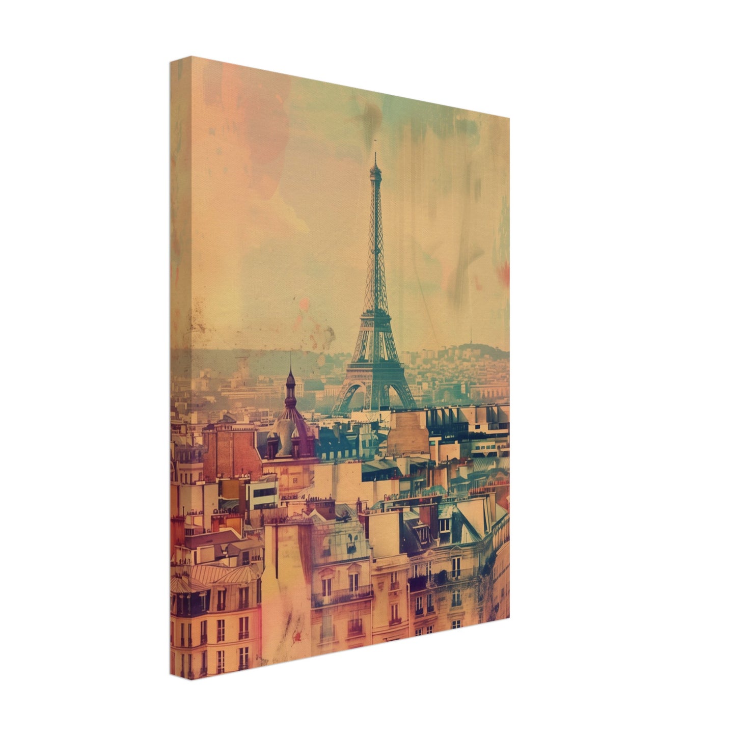 Pariser Pastelltraum Leinwand 30x40 cm - Pixara
