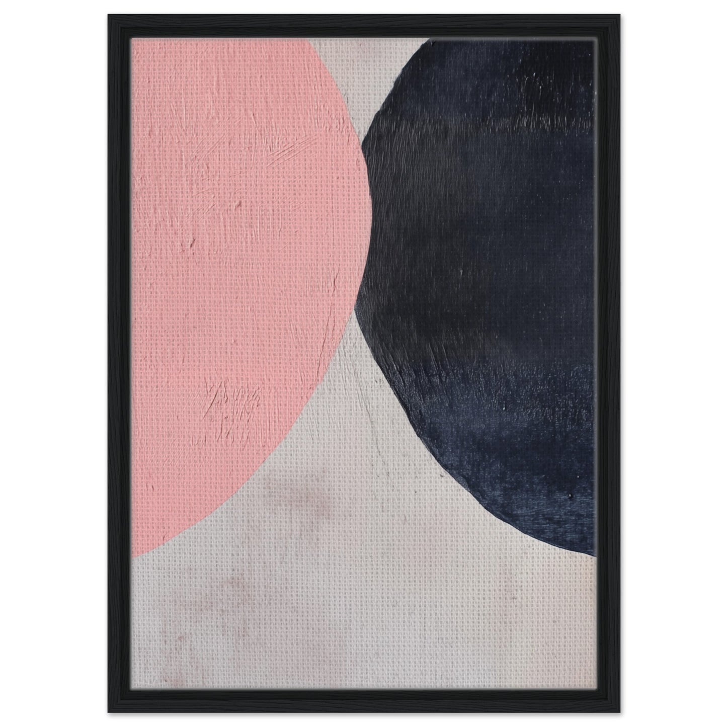 Farben der Ruhe | Gerahmte Leinwand Schwarzer Rahmen 50x70 cm - Pixara