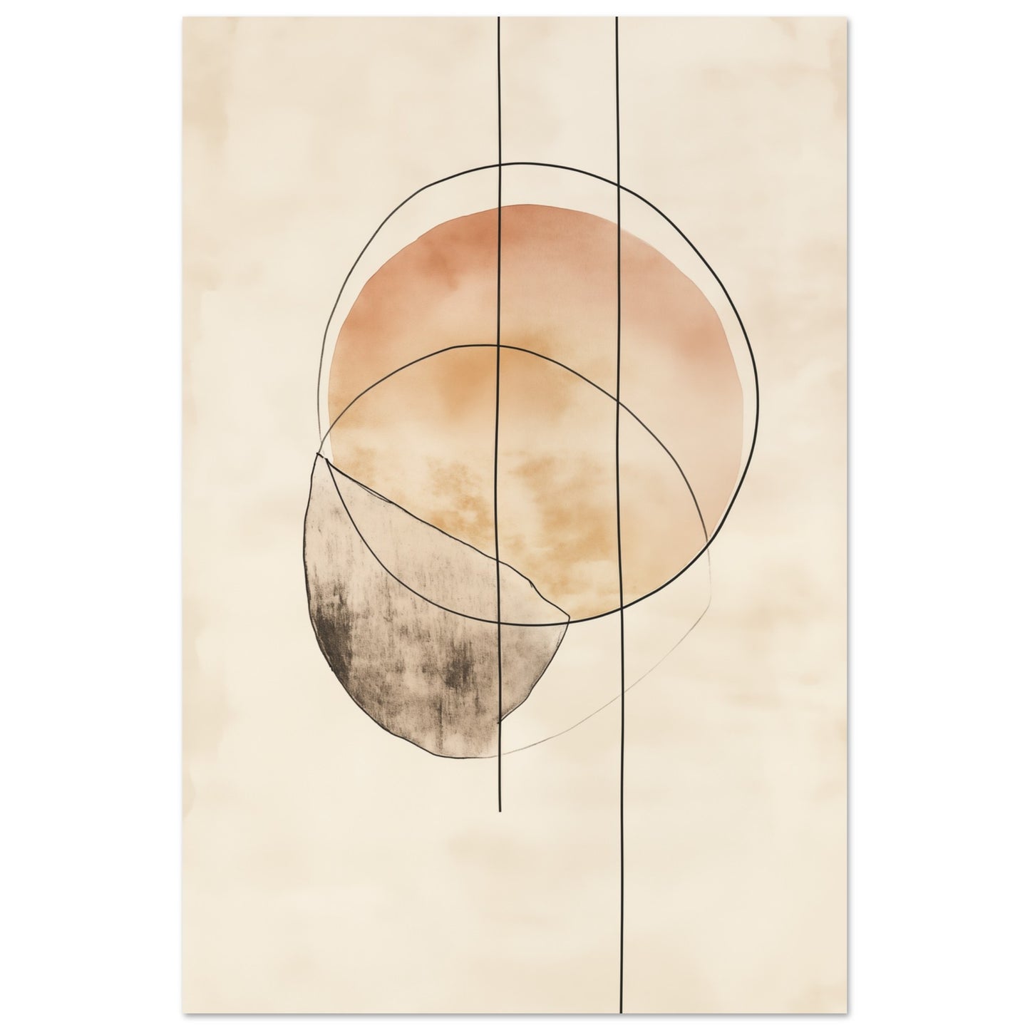 Harmonie der Linien Poster 60x90 cm - Pixara