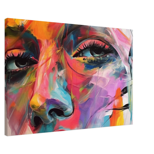 Chromatische Harmonie Leinwand 60x90 cm - Pixara