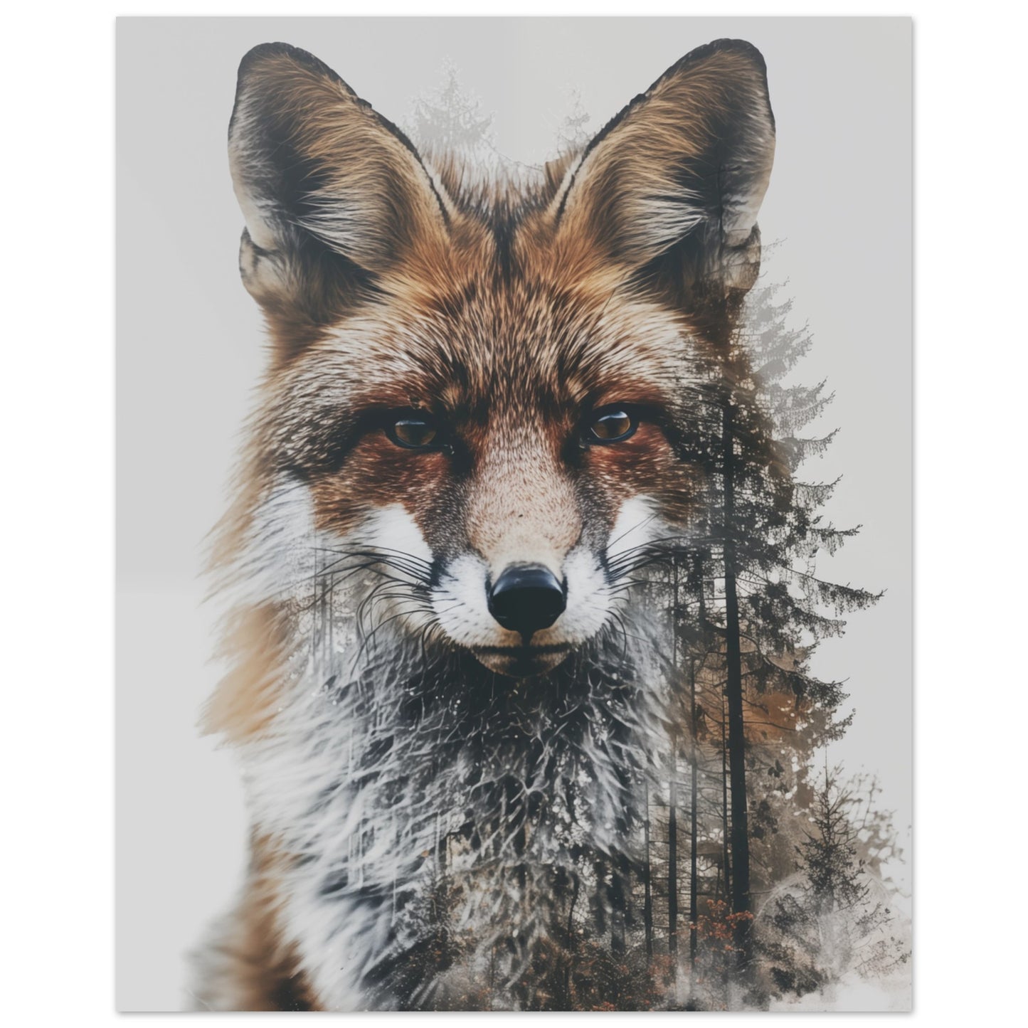 Fuchs und Wald 40x50 cm - Pixara