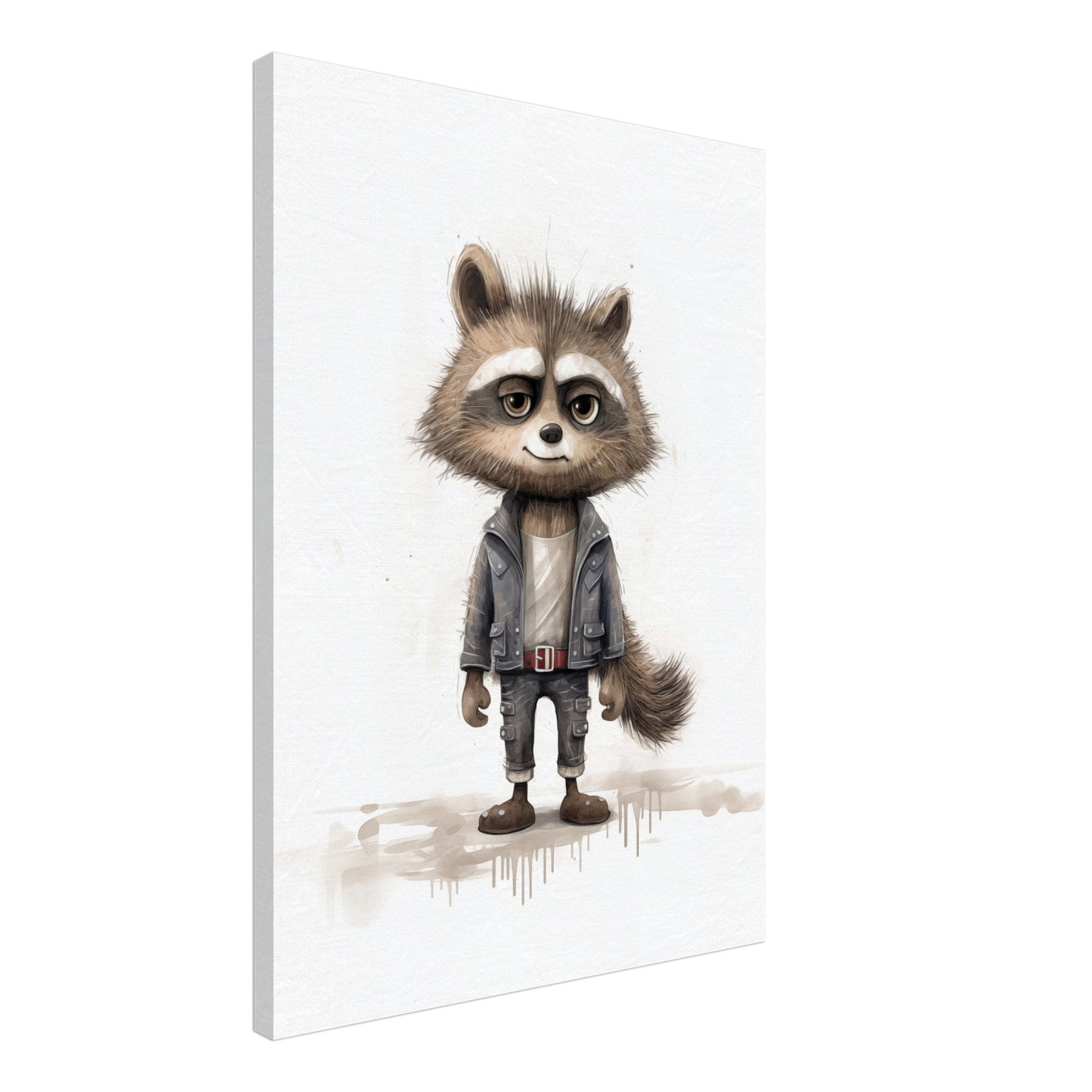 Waschbär "Rocko" Leinwand 50x70 cm - Pixara