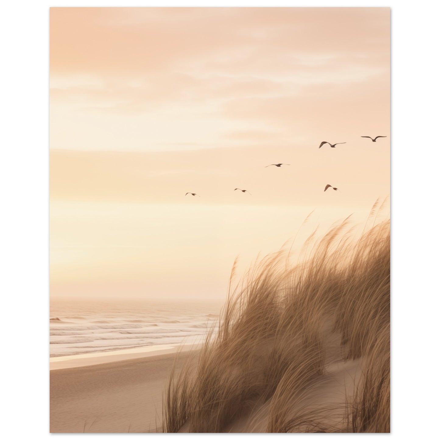 Flug in den Dämmerhimmel Poster 40x50 cm - Pixara