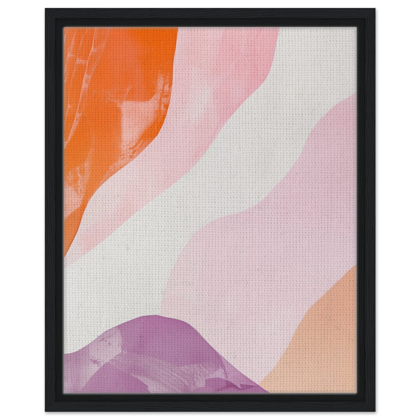 Kosmische Meditation | Gerahmte Leinwand Schwarzer Rahmen 40x50 cm - Pixara