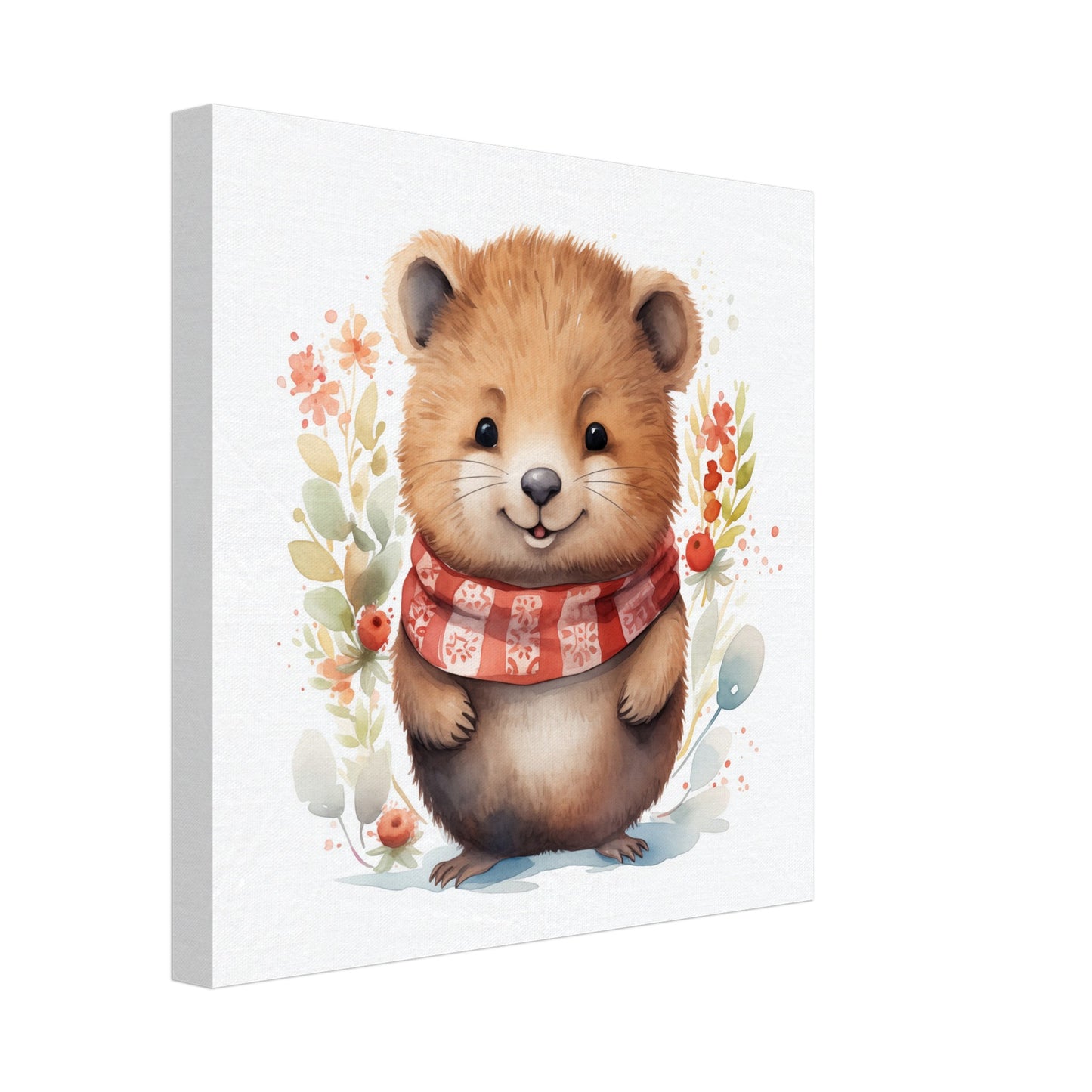 Quokka "Bella" Leinwand 30x30 cm - Pixara