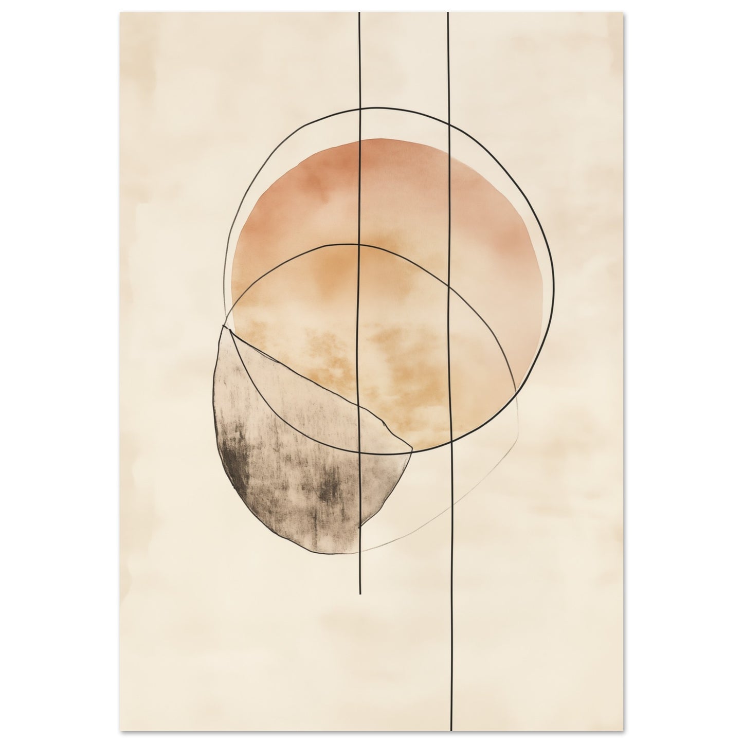 Harmonie der Linien Poster 70x100 cm - Pixara