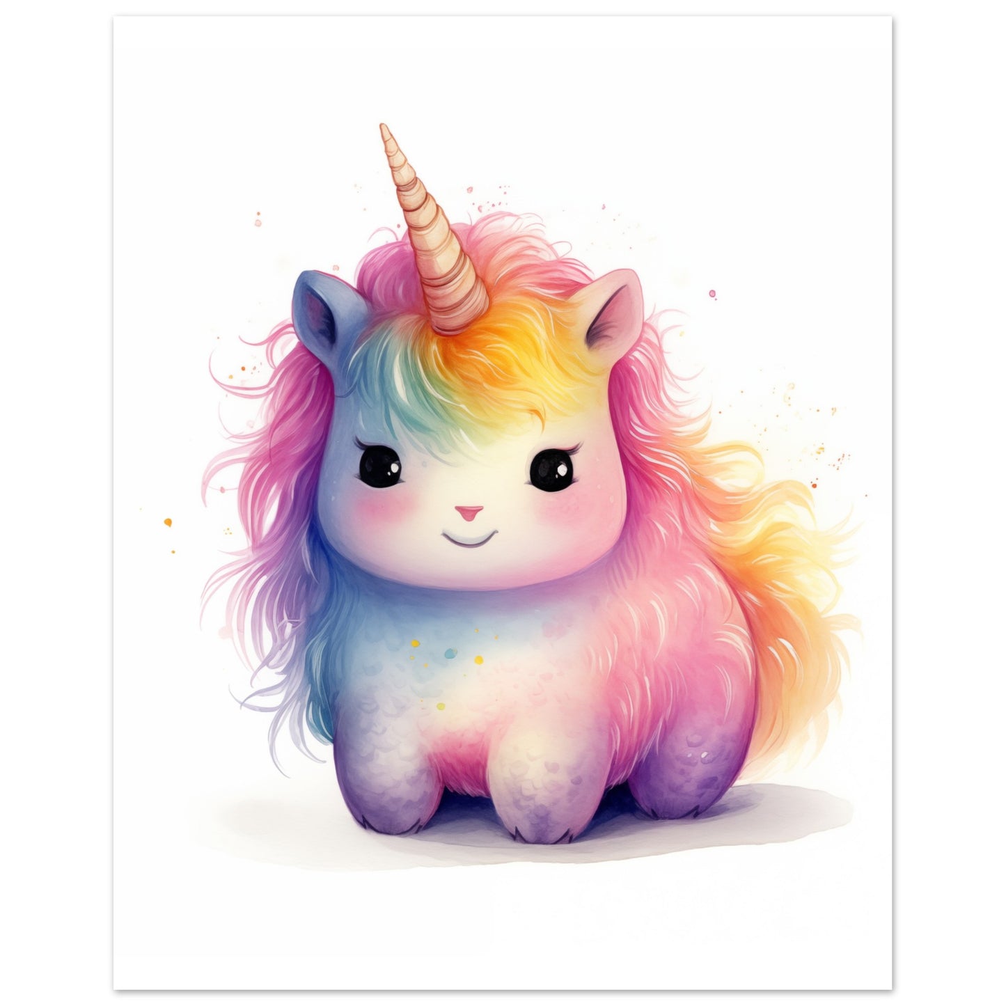 Einhorn "Luna" Poster 20x25 cm - Pixara