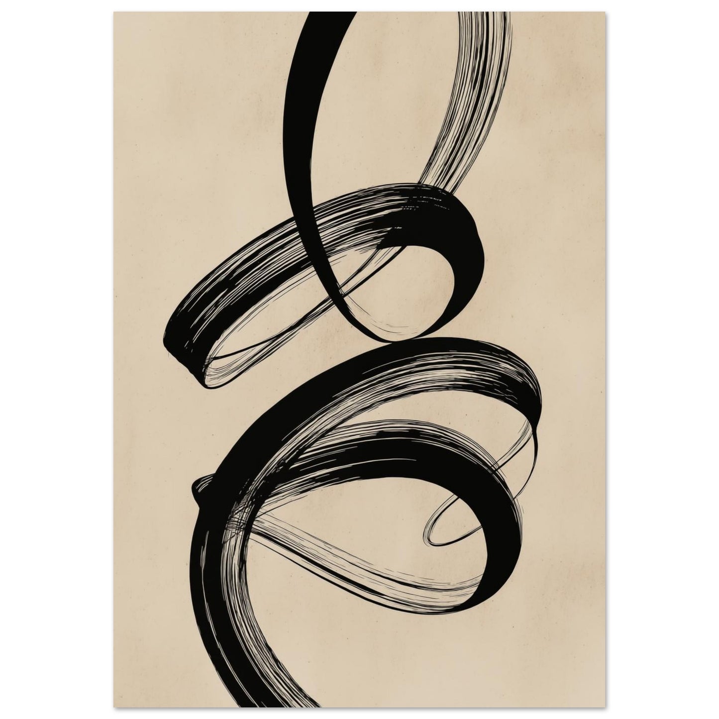 Sanfte Linien auf Beige 21x29.7 cm - Pixara
