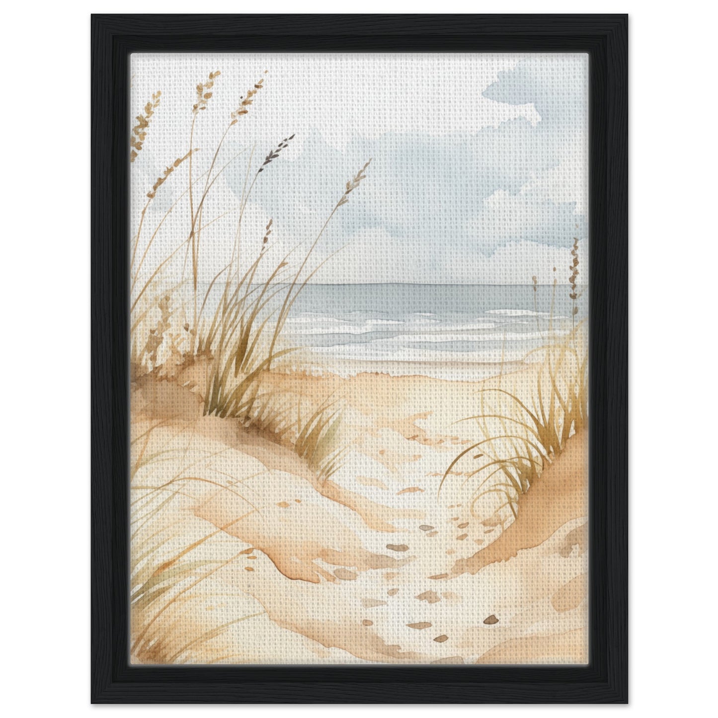 Dünentraum | Gerahmte Leinwand Schwarzer Rahmen 30x40 cm - Pixara