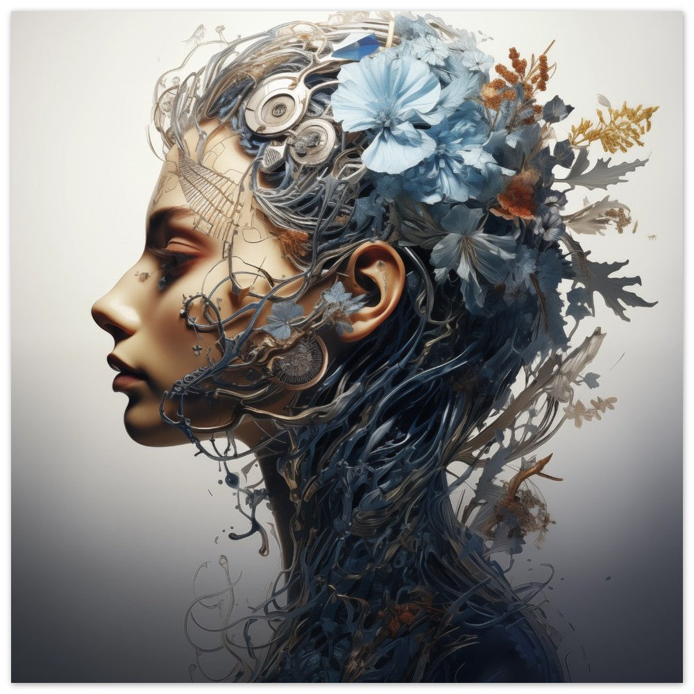 Verbindung von Körper, Geist und Seele 50x50 cm - Pixara
