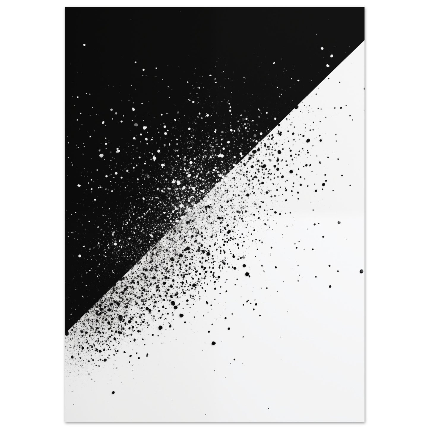 Schwarz-Weiß-Splitter 2 Poster 13x18 cm - Pixara