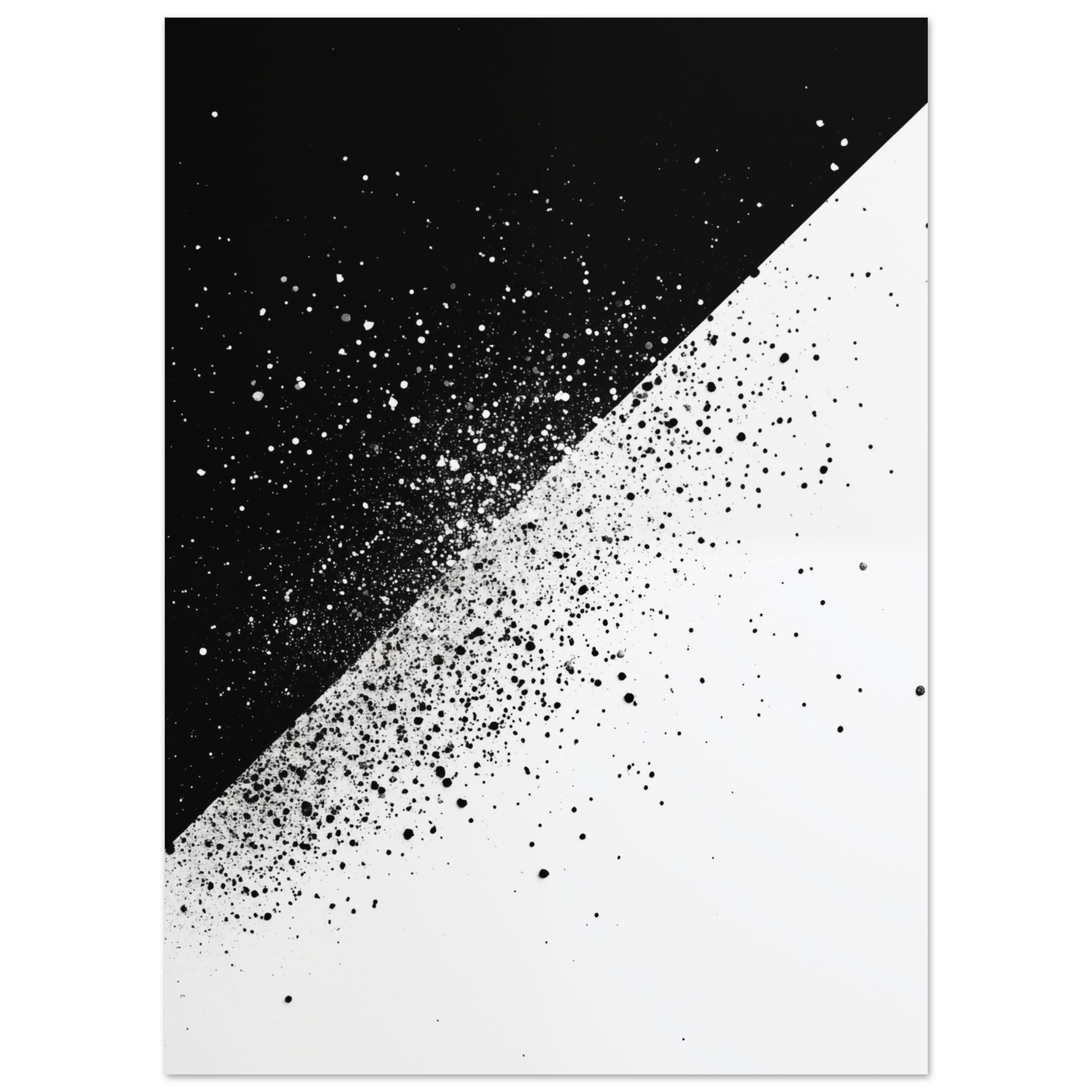 Schwarz-Weiß-Splitter 2 Poster 13x18 cm - Pixara
