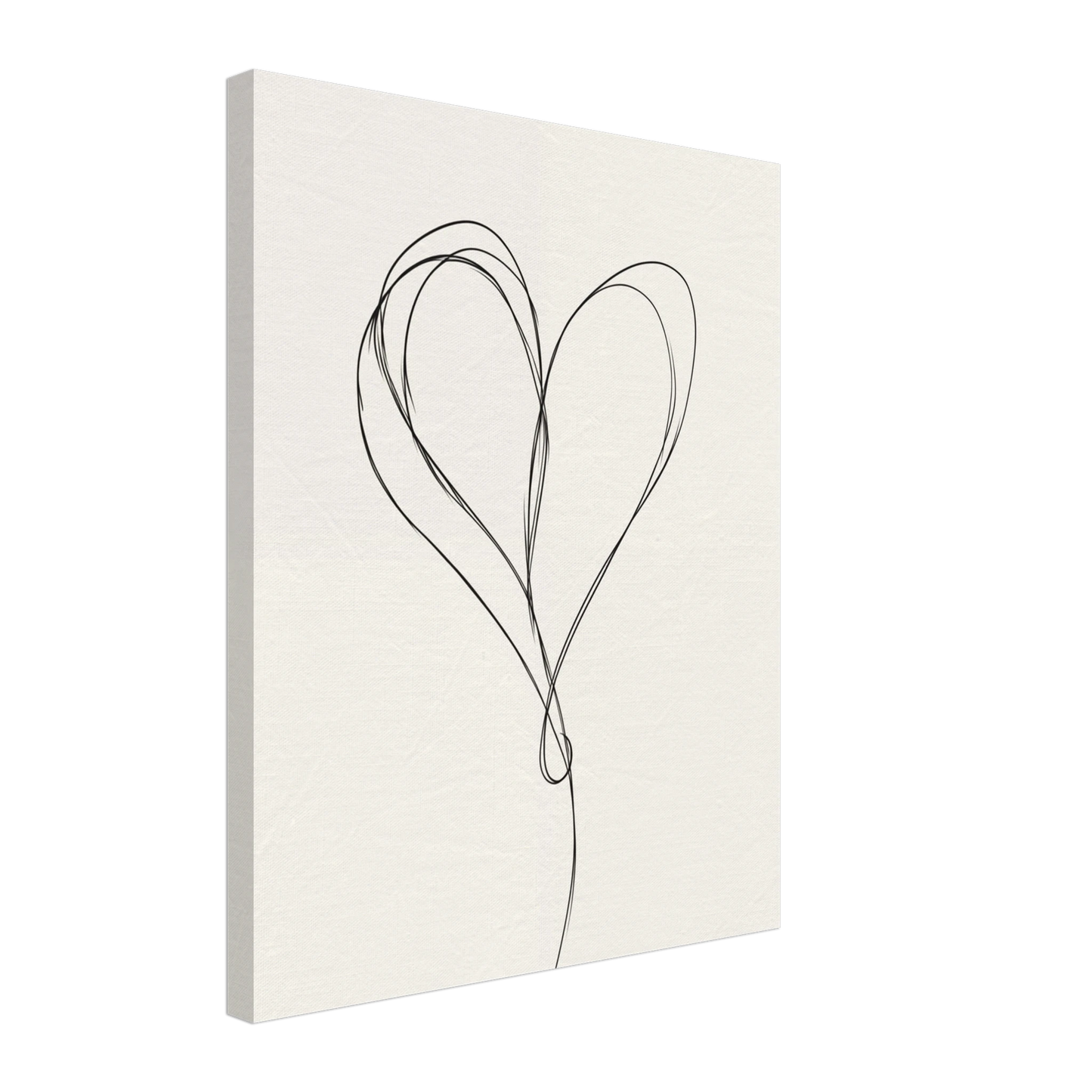 One-Line Love Leinwand 40x50 cm - Pixara