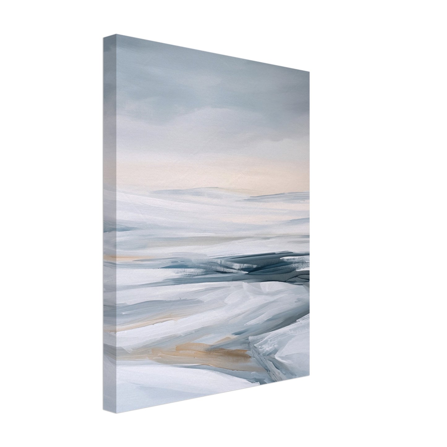 Verschneite Tiefen Leinwand 30x40 cm - Pixara