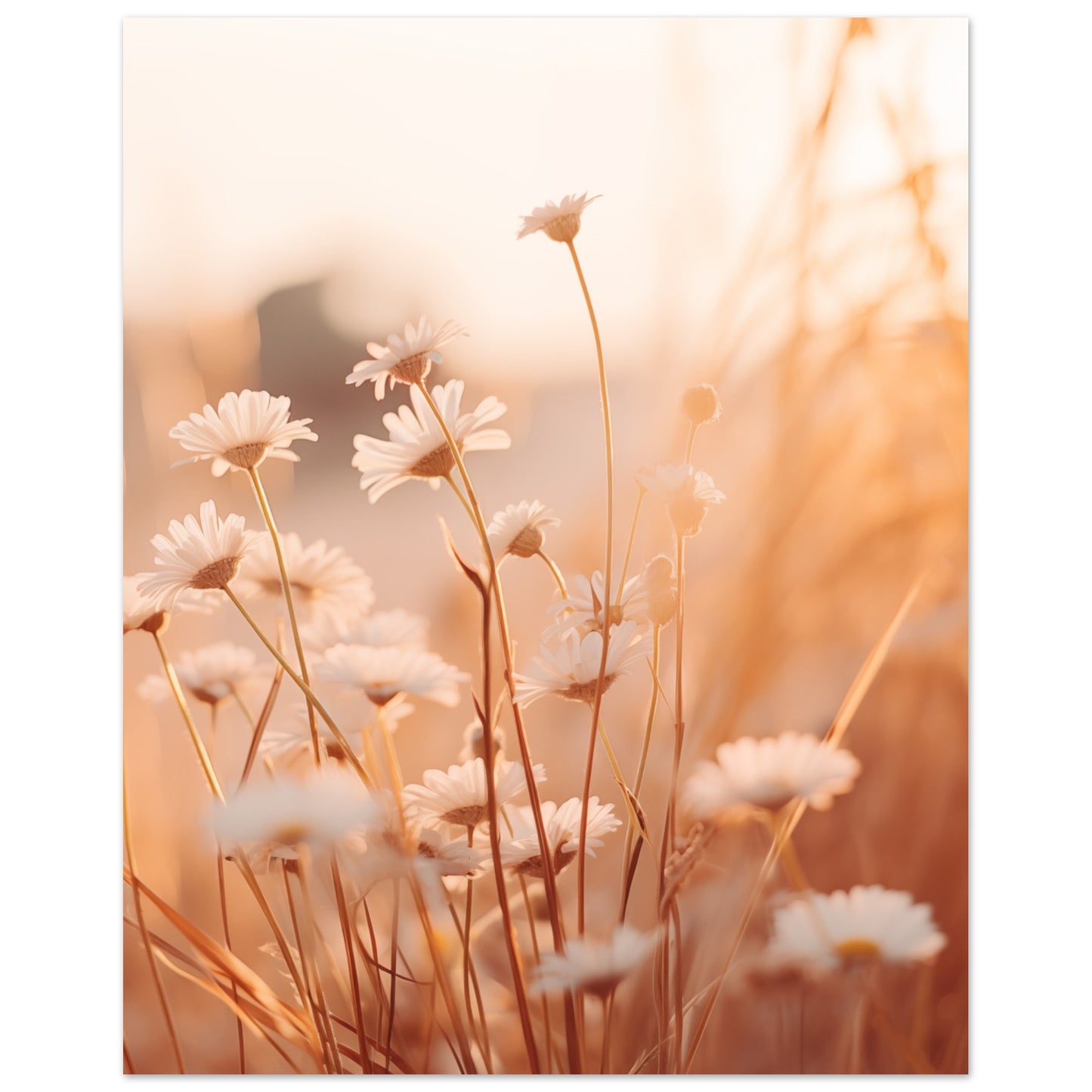Morgendämmerung im Feld Poster 20x25 cm - Pixara