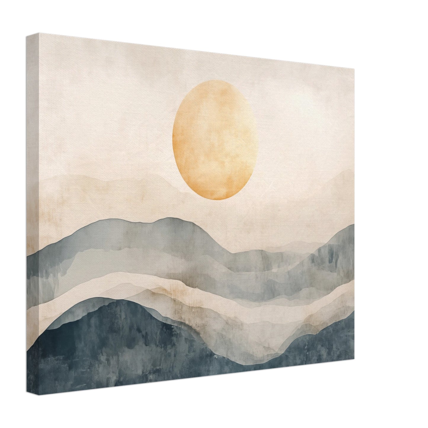 Japandi Sonnenaufgang Leinwand 40x50 cm - Pixara